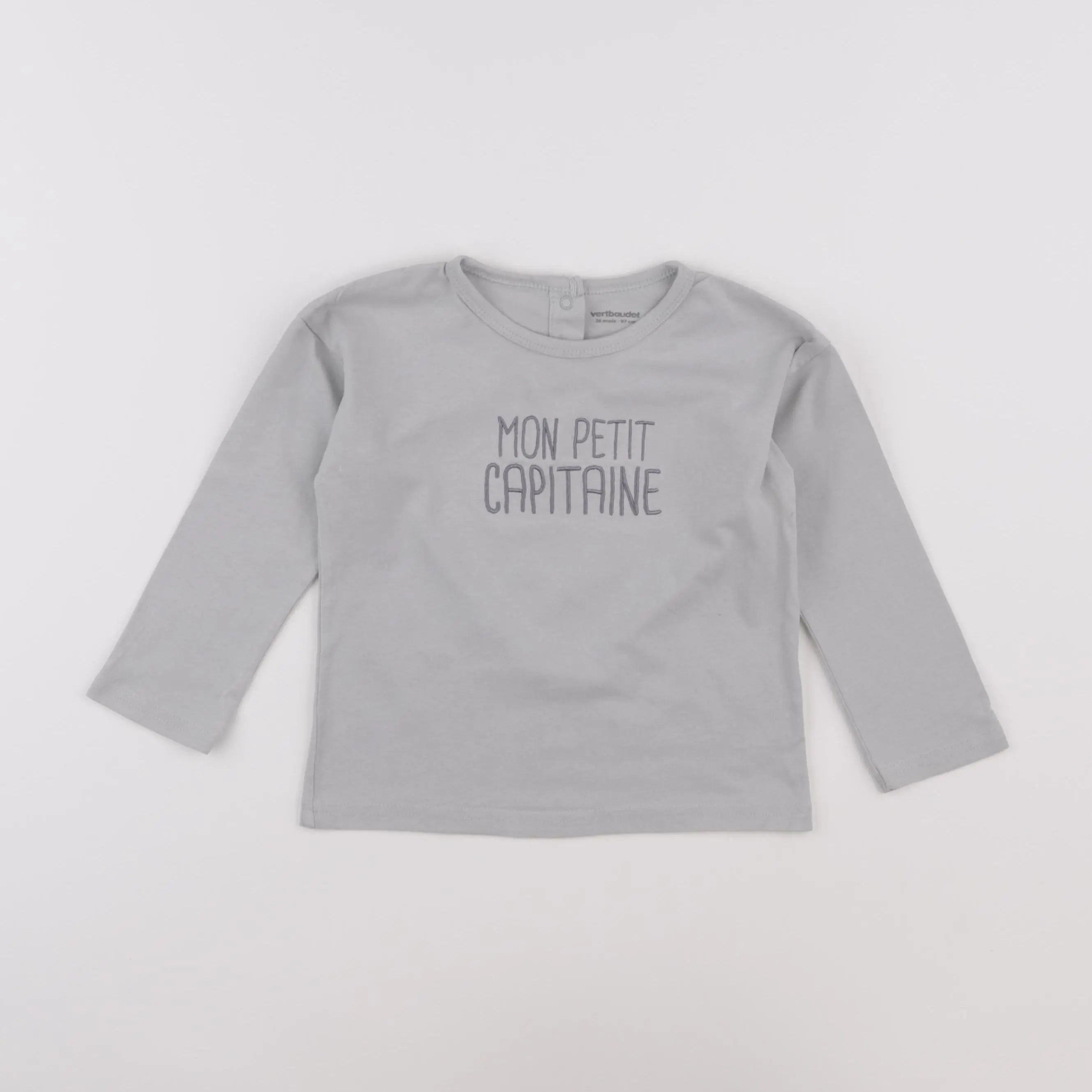 Vertbaudet - tee-shirt gris - 3 ans