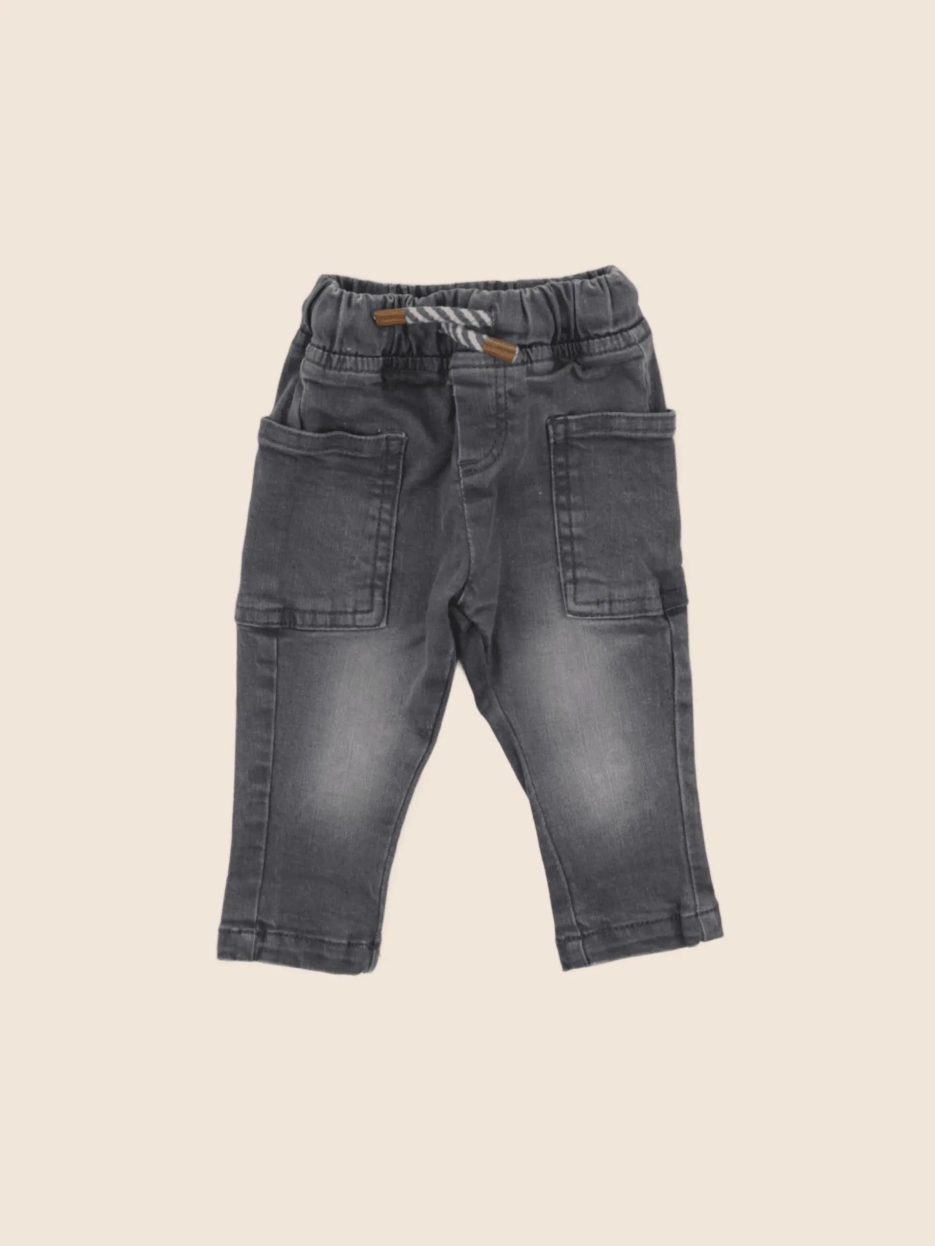 Vertbaudet - jean gris - 3 mois