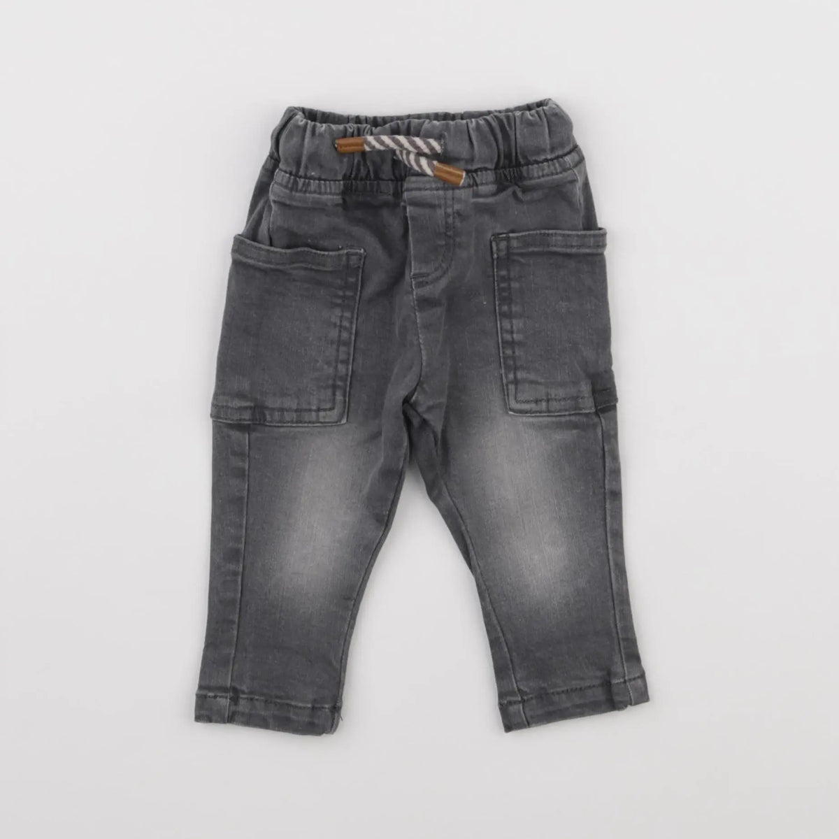 Vertbaudet - jean gris - 3 mois