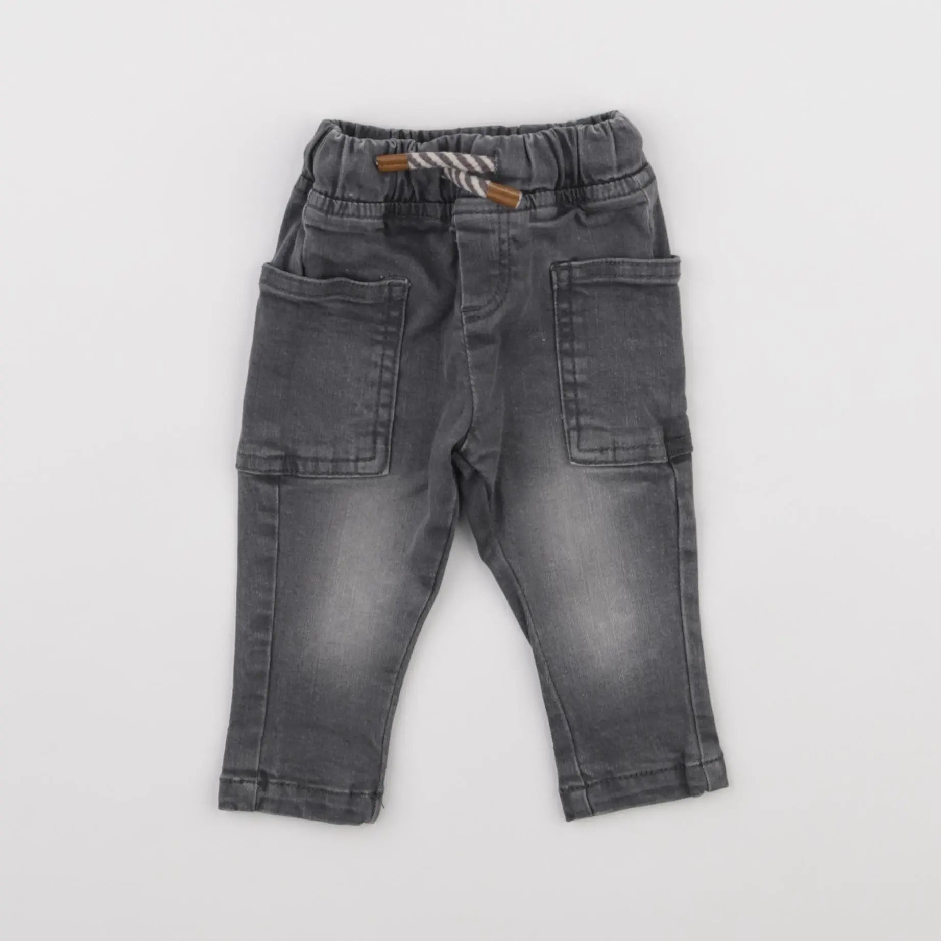 Vertbaudet - jean gris - 3 mois