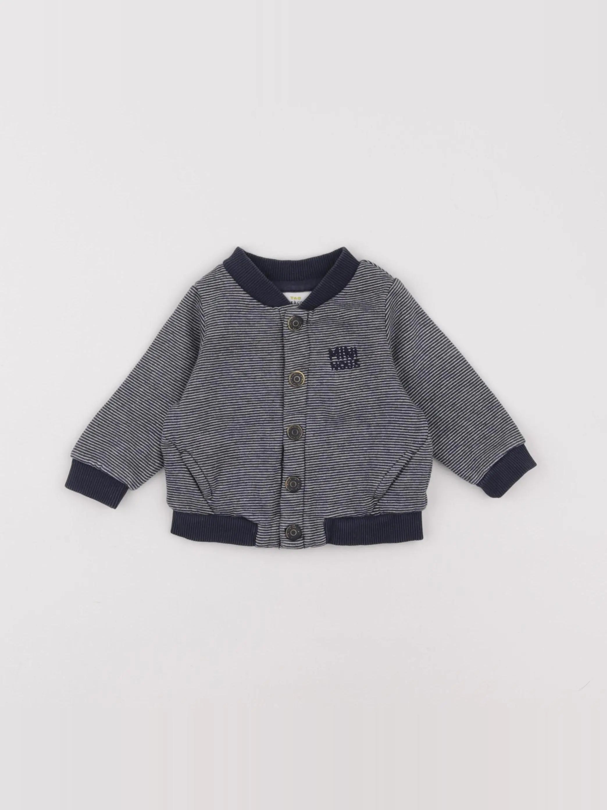 Tape à l'oeil - sweat bleu - 3 mois