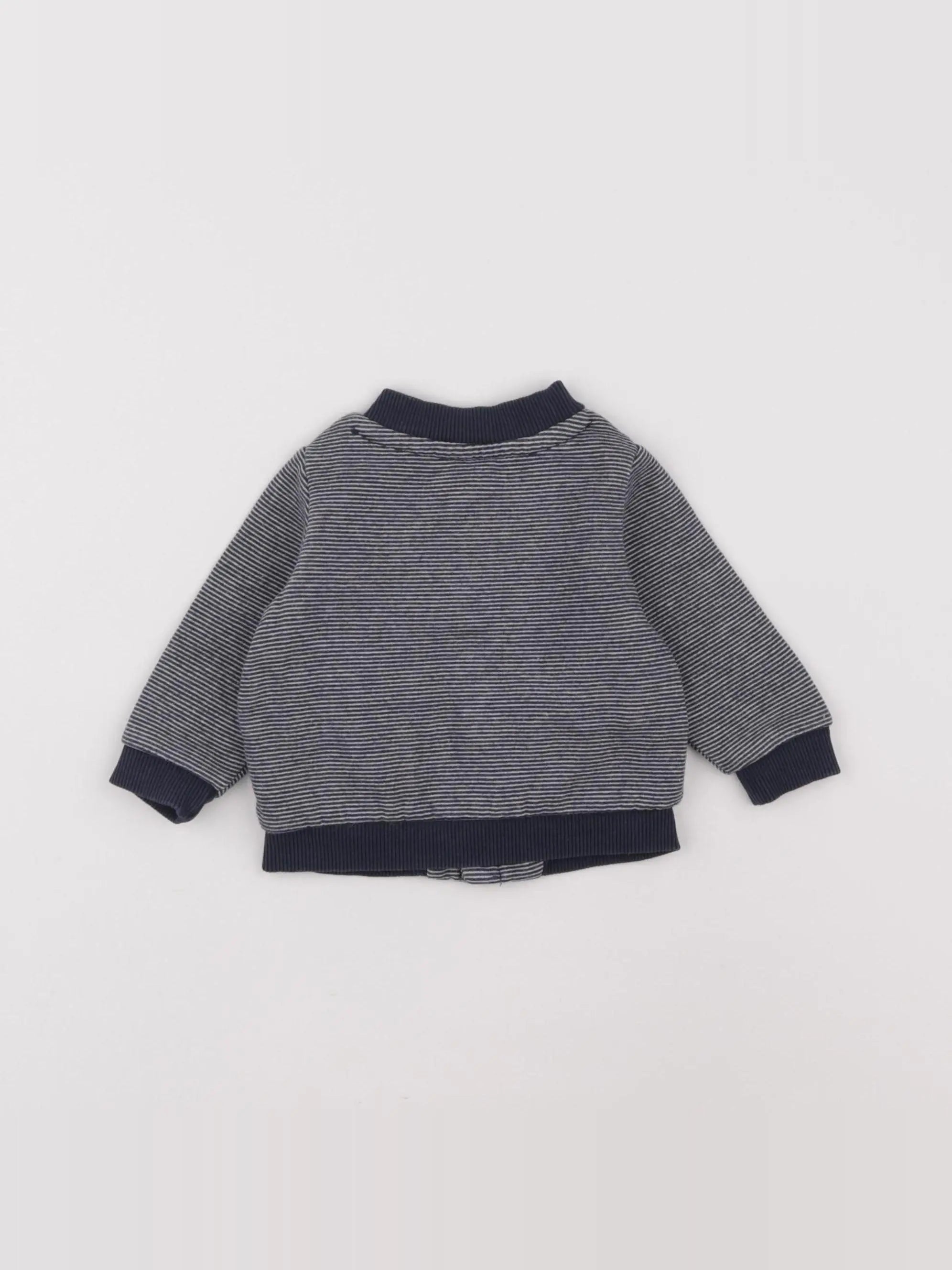 Tape à l'oeil - sweat bleu - 3 mois