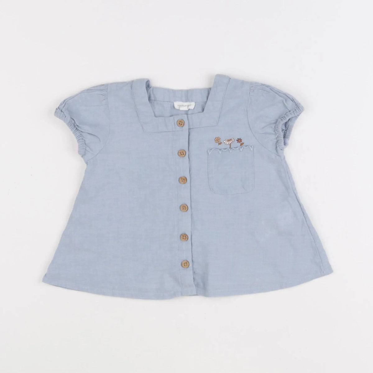 Vertbaudet - blouse bleu - 18 mois