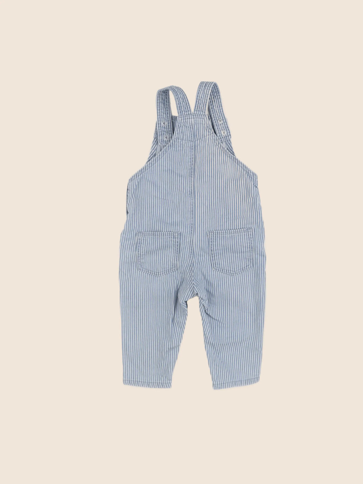 H&M - salopette bleu - 9/12 mois