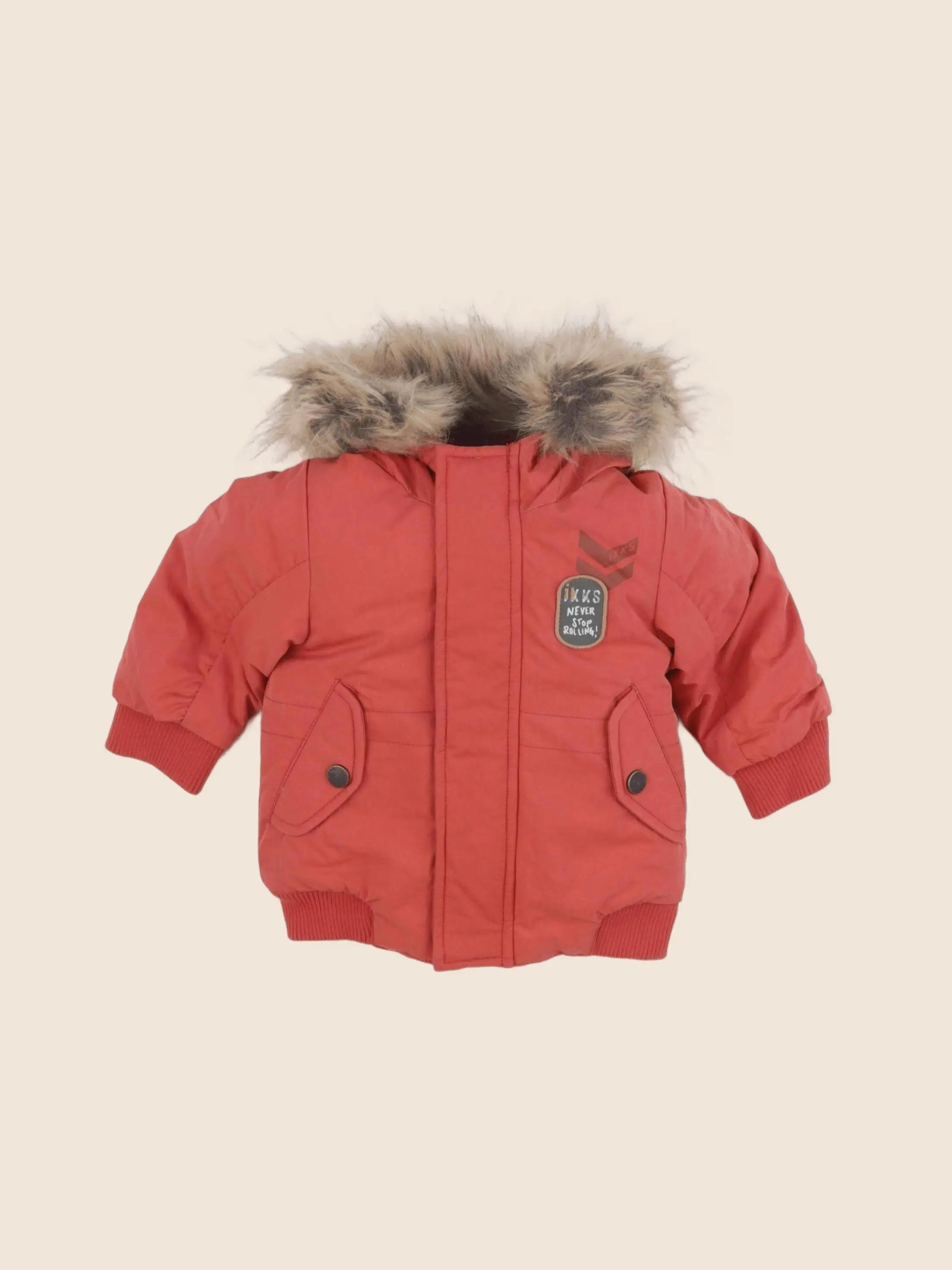 IKKS - parka orange - 6 mois