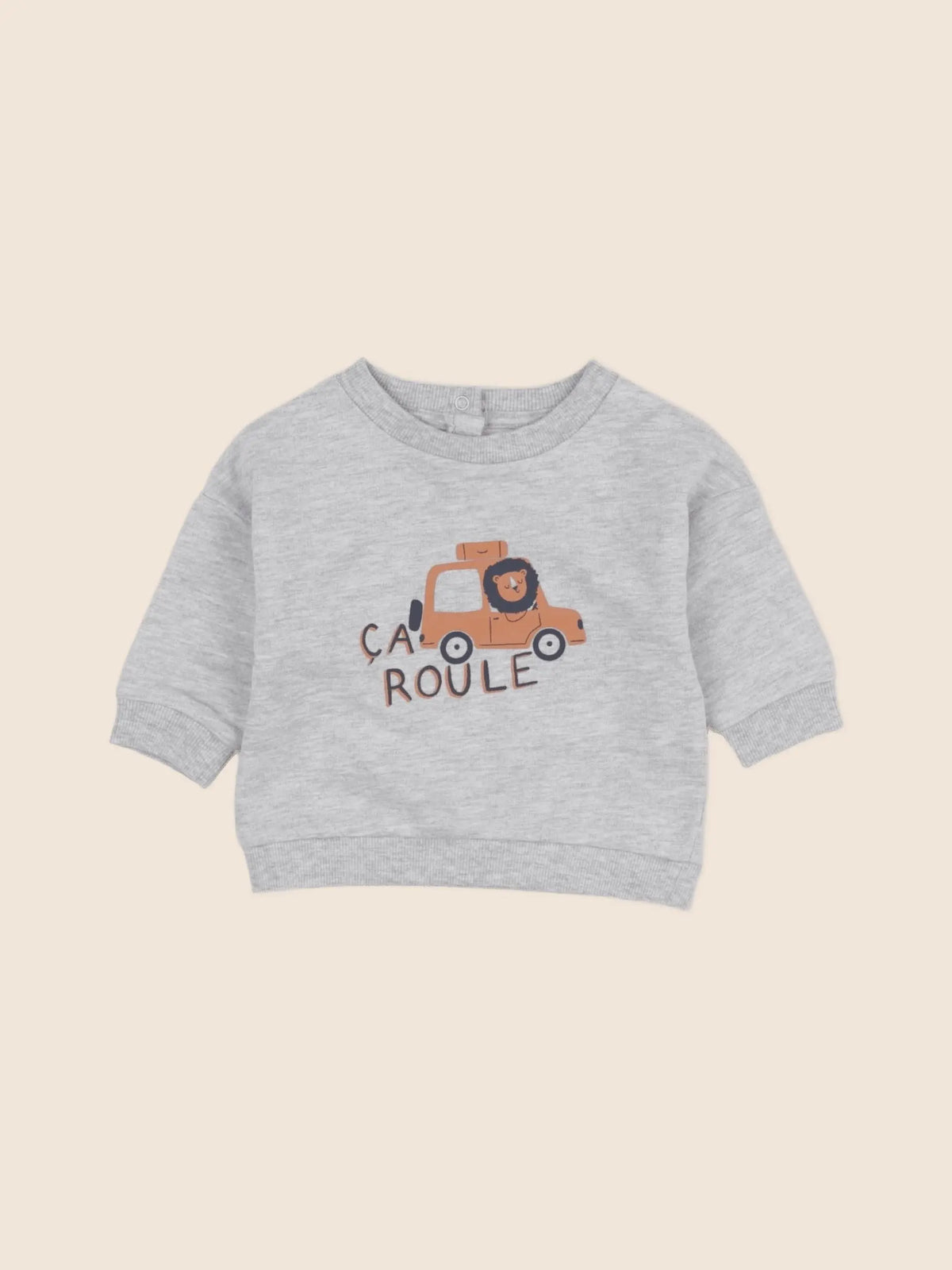 Vertbaudet - sweat gris - 3 mois