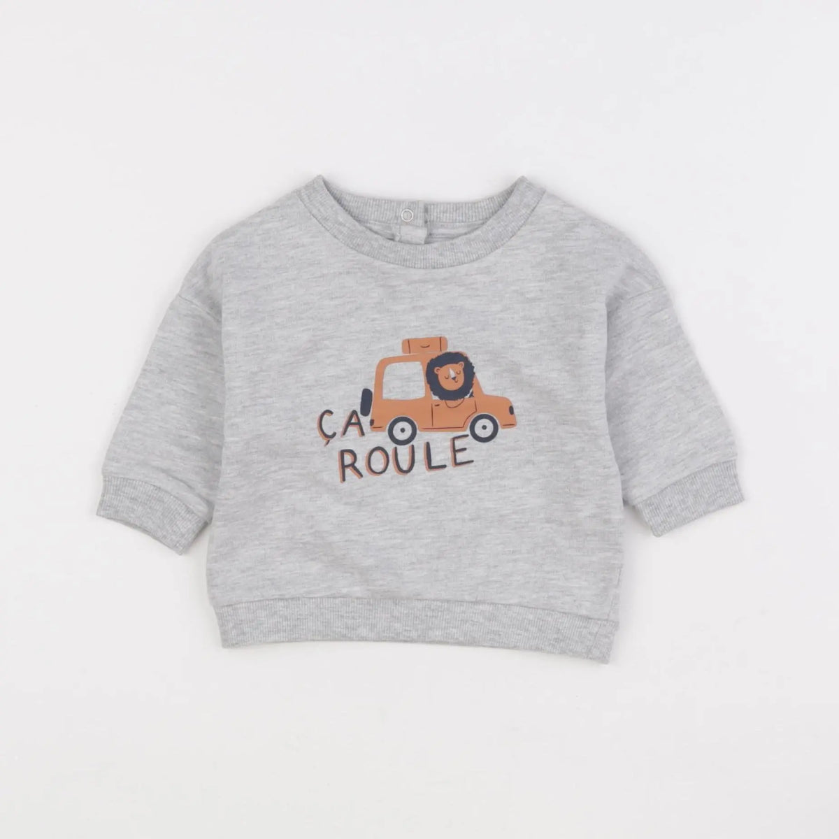 Vertbaudet - sweat gris - 3 mois