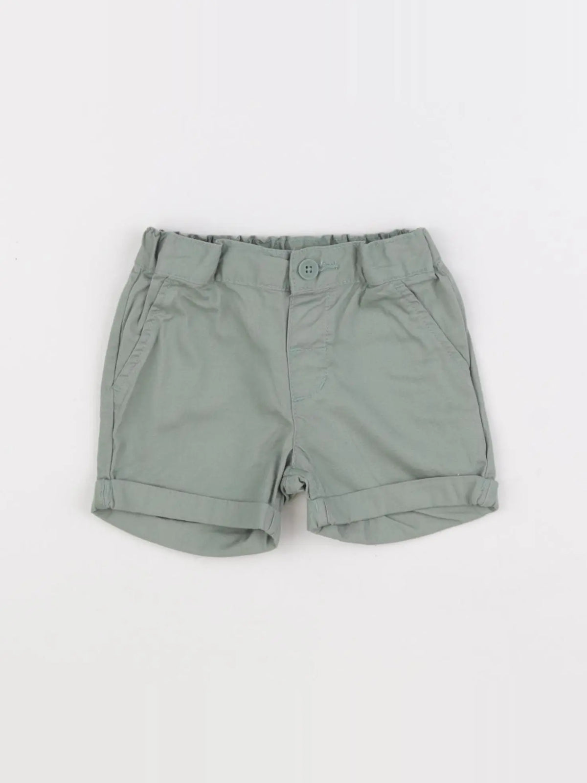 H&M - short vert - 3/6 mois