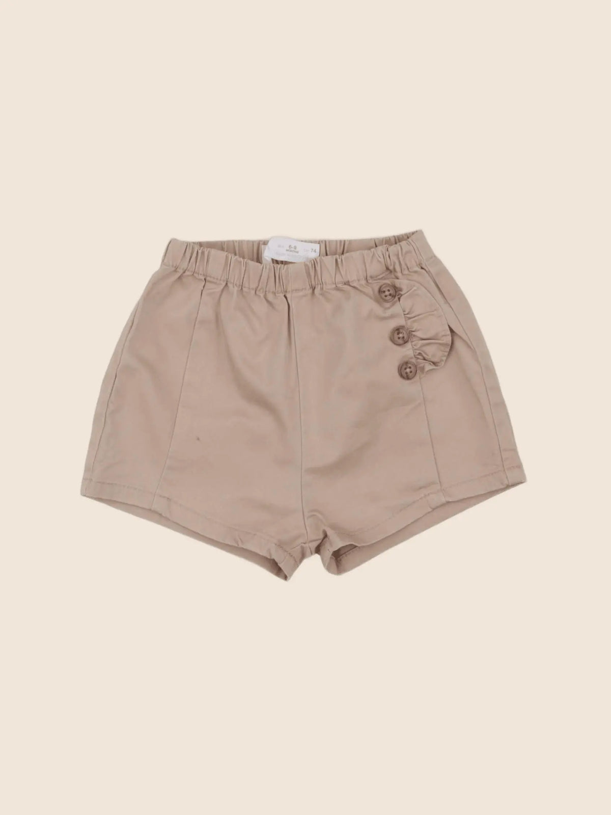 Zara - short marron - 6/9 mois