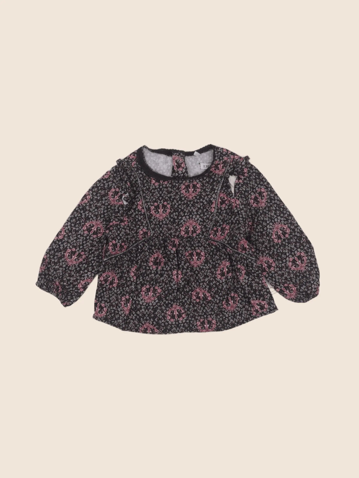 IKKS - blouse noir - 12 mois