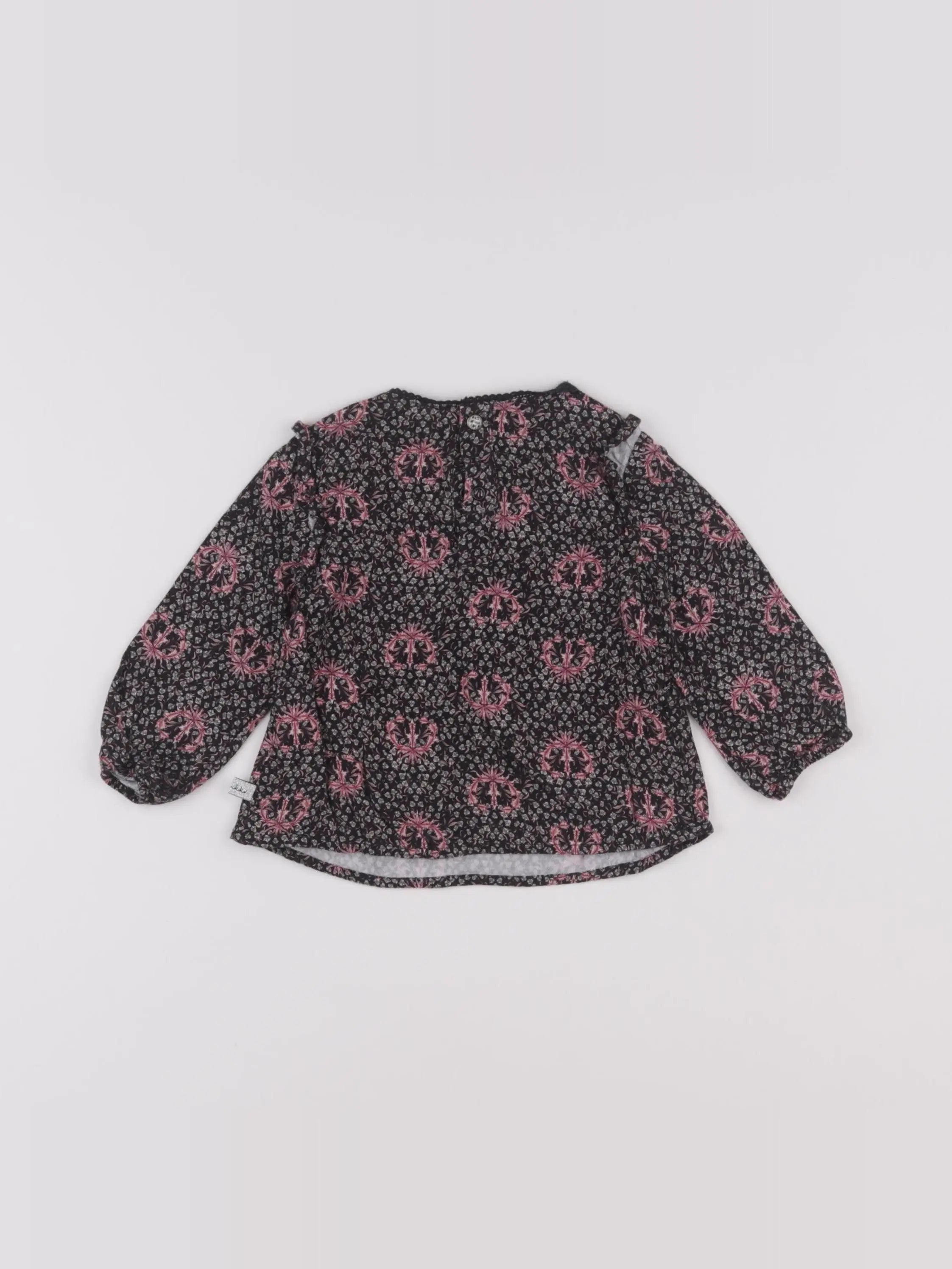 IKKS - blouse noir - 12 mois