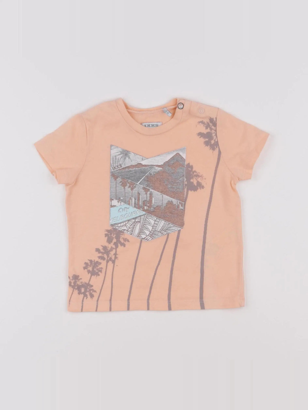 IKKS - tee-shirt rose - 12 mois
