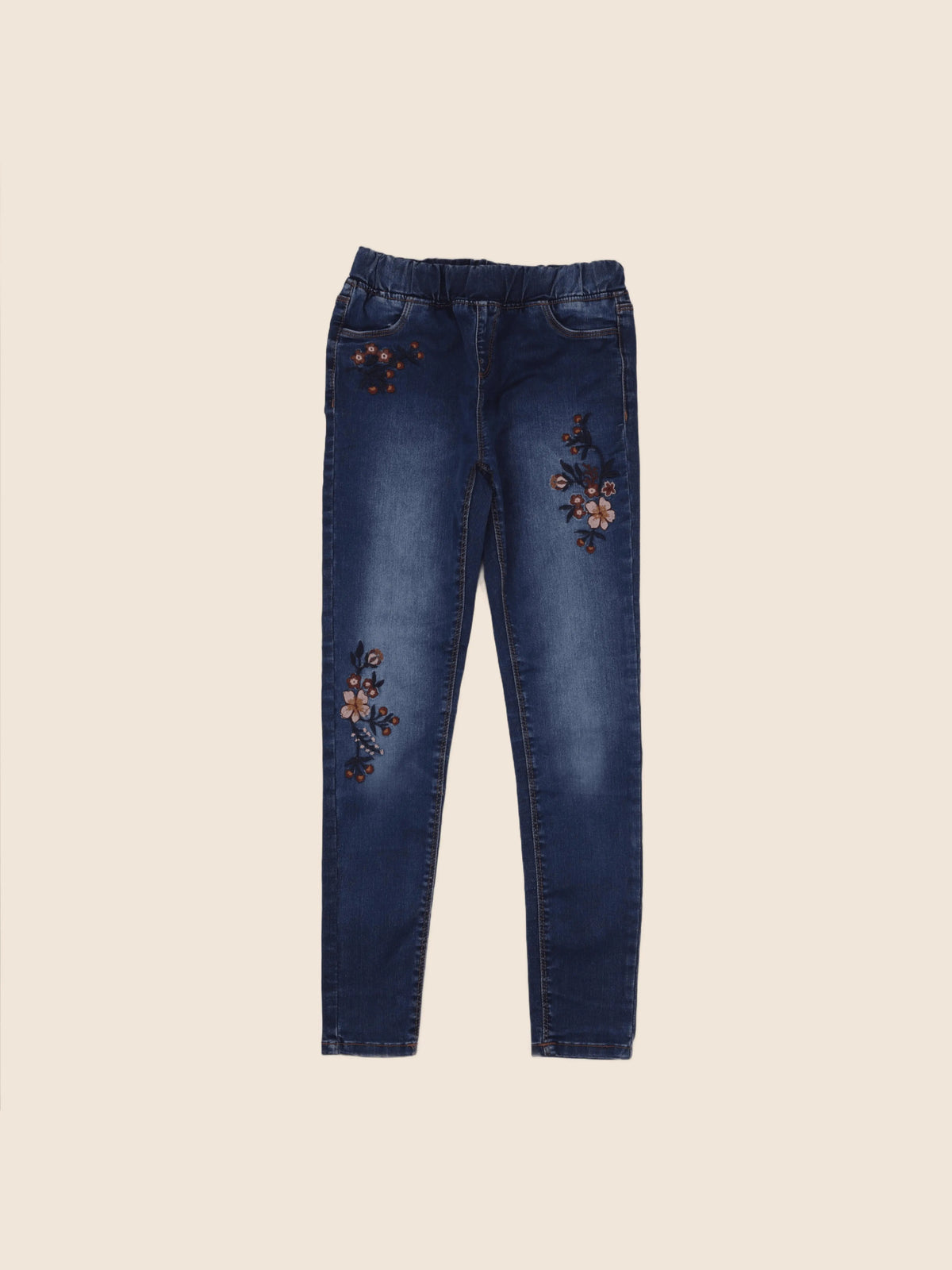Vertbaudet - jegging coton bleu - 12 ans