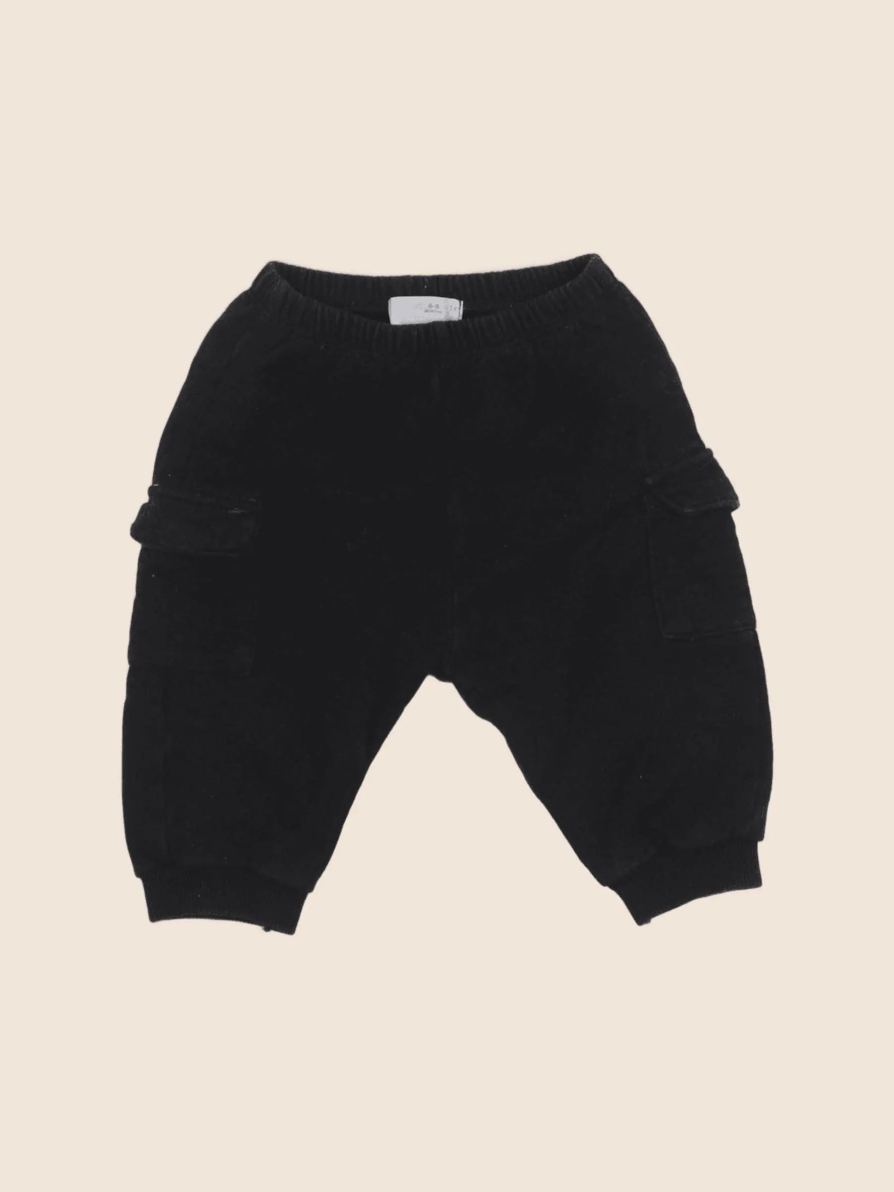 Zara - jogging noir - 6/9 mois