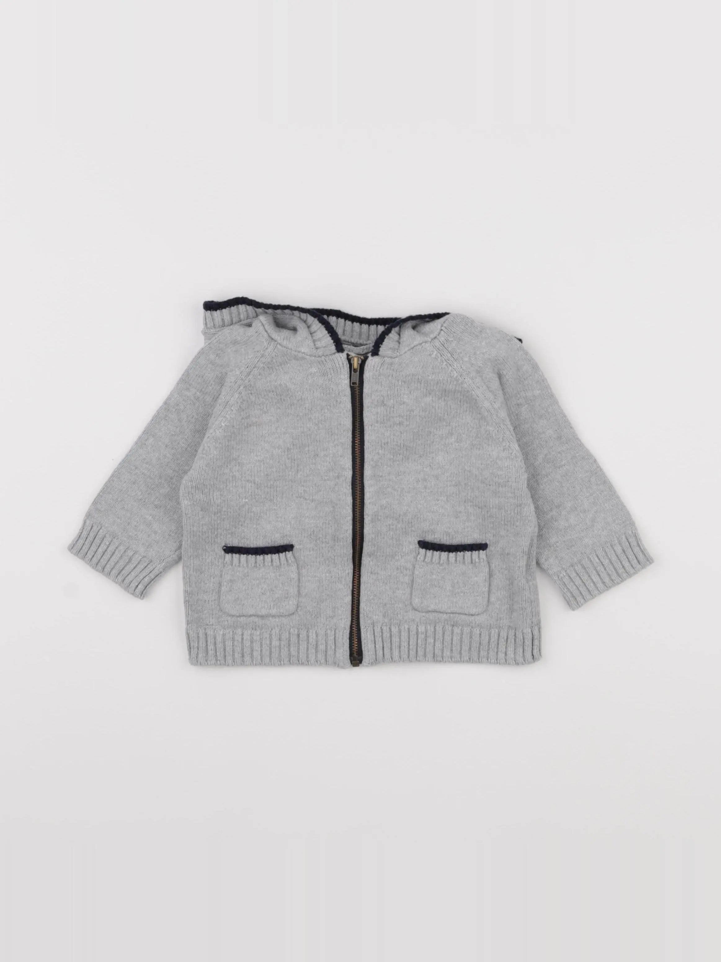 Cyrillus - gilet gris - 12 mois