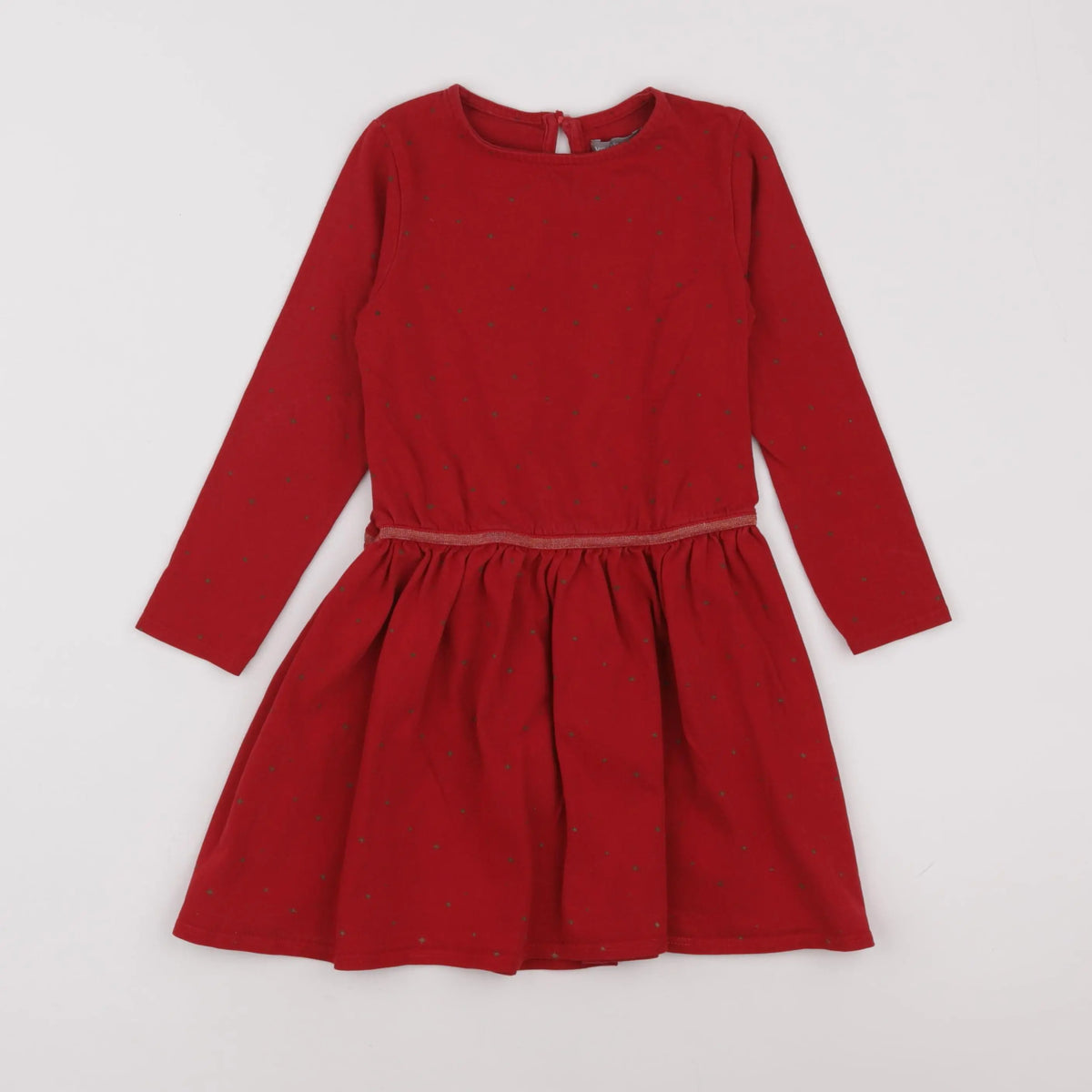 Vertbaudet - robe rouge - 8 ans