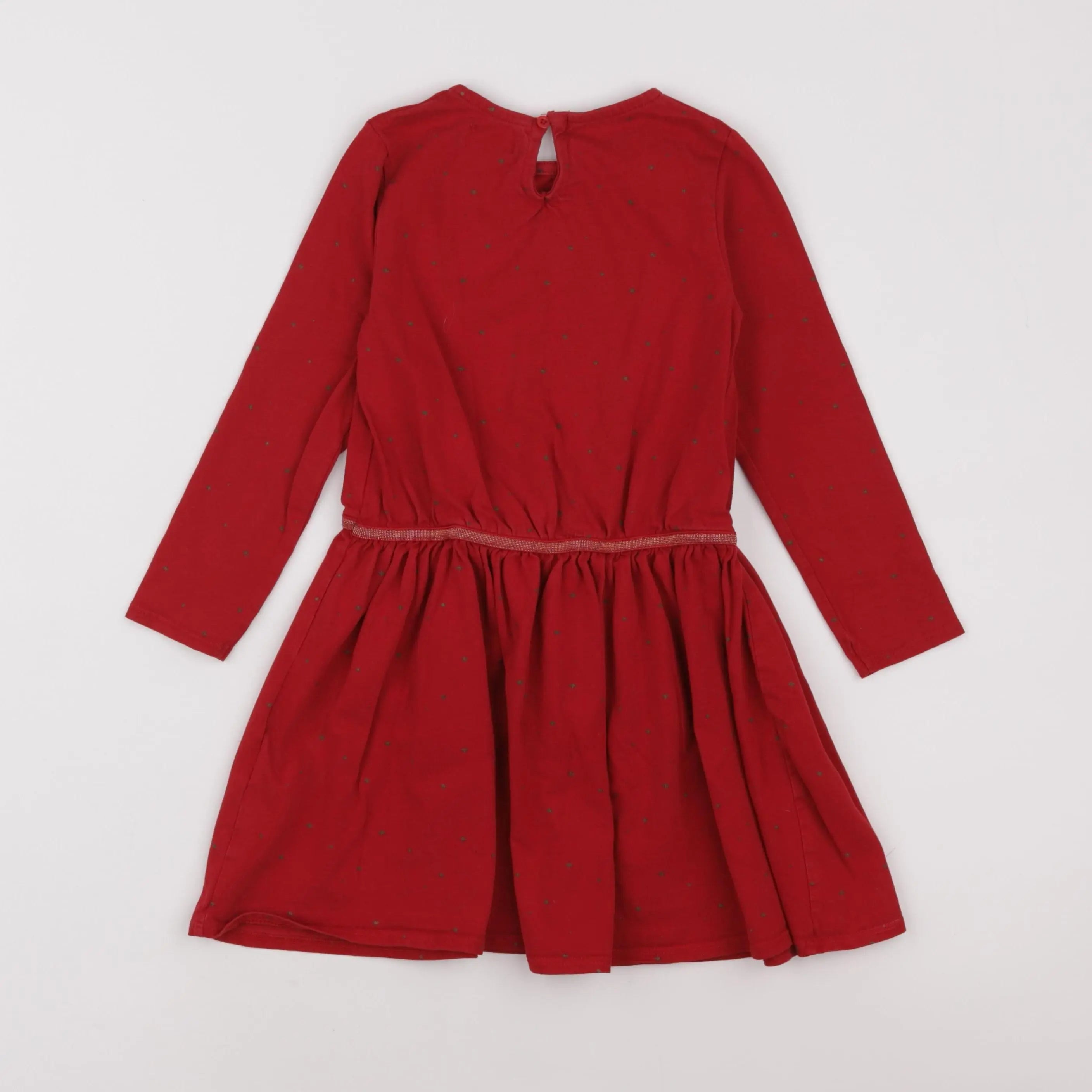 Vertbaudet - robe rouge - 8 ans
