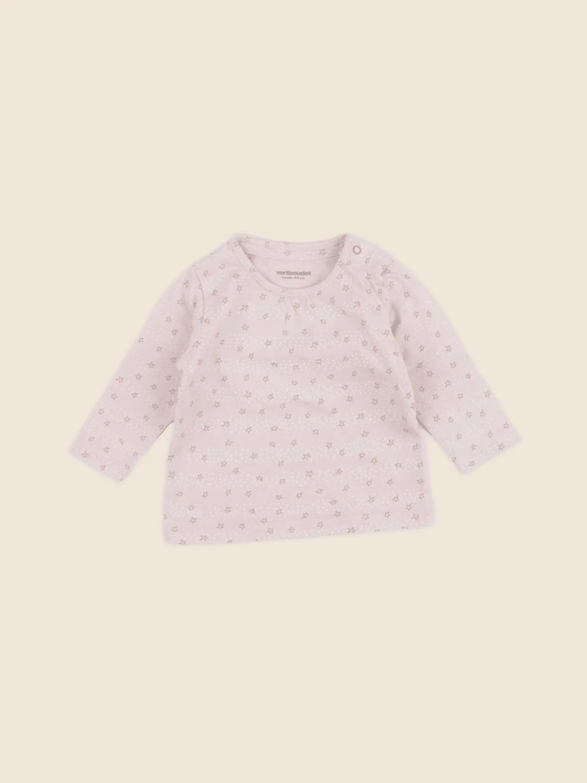 Vertbaudet - tee-shirt rose - 3 mois