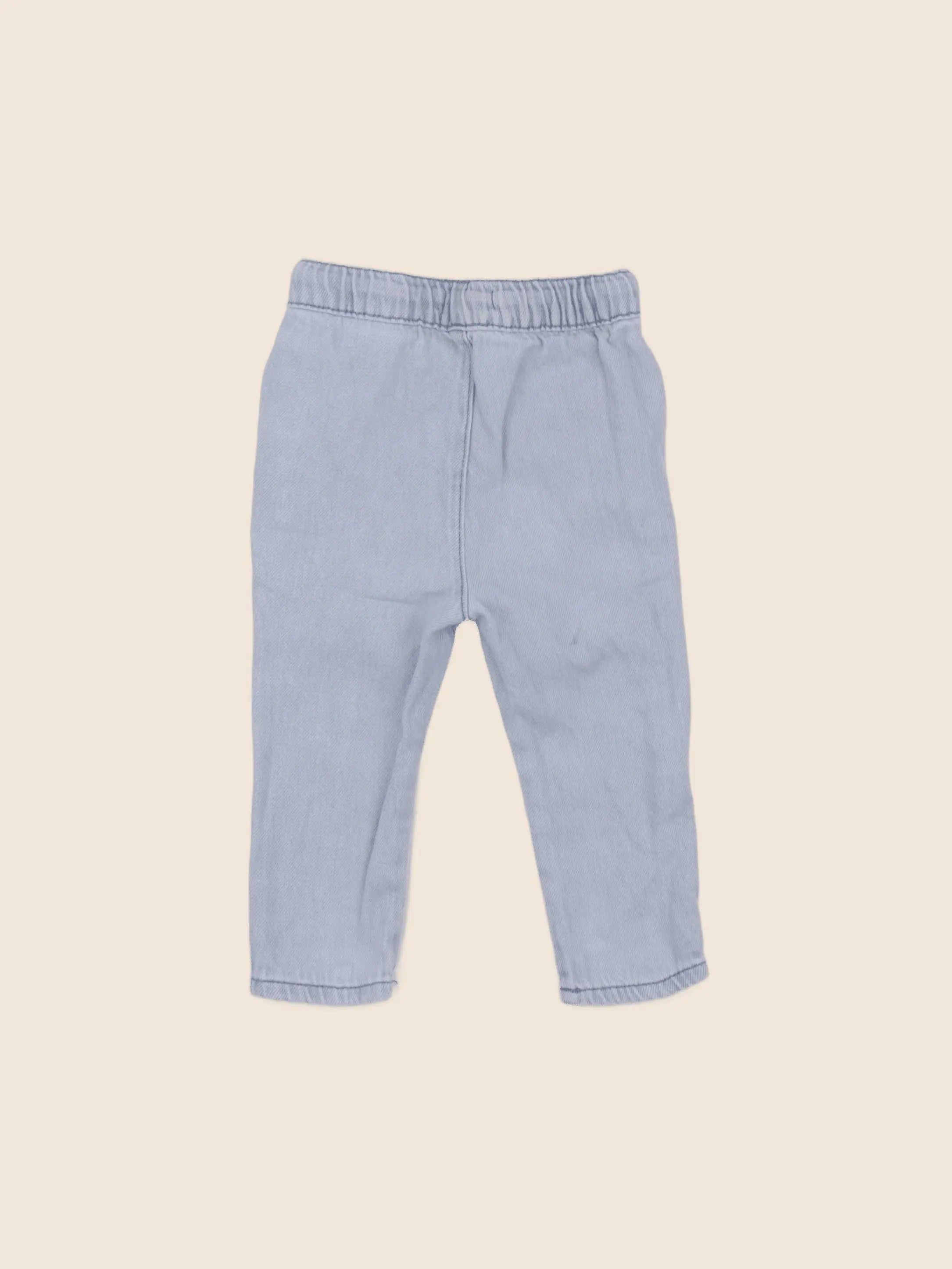 Vertbaudet - pantalon bleu - 9 mois