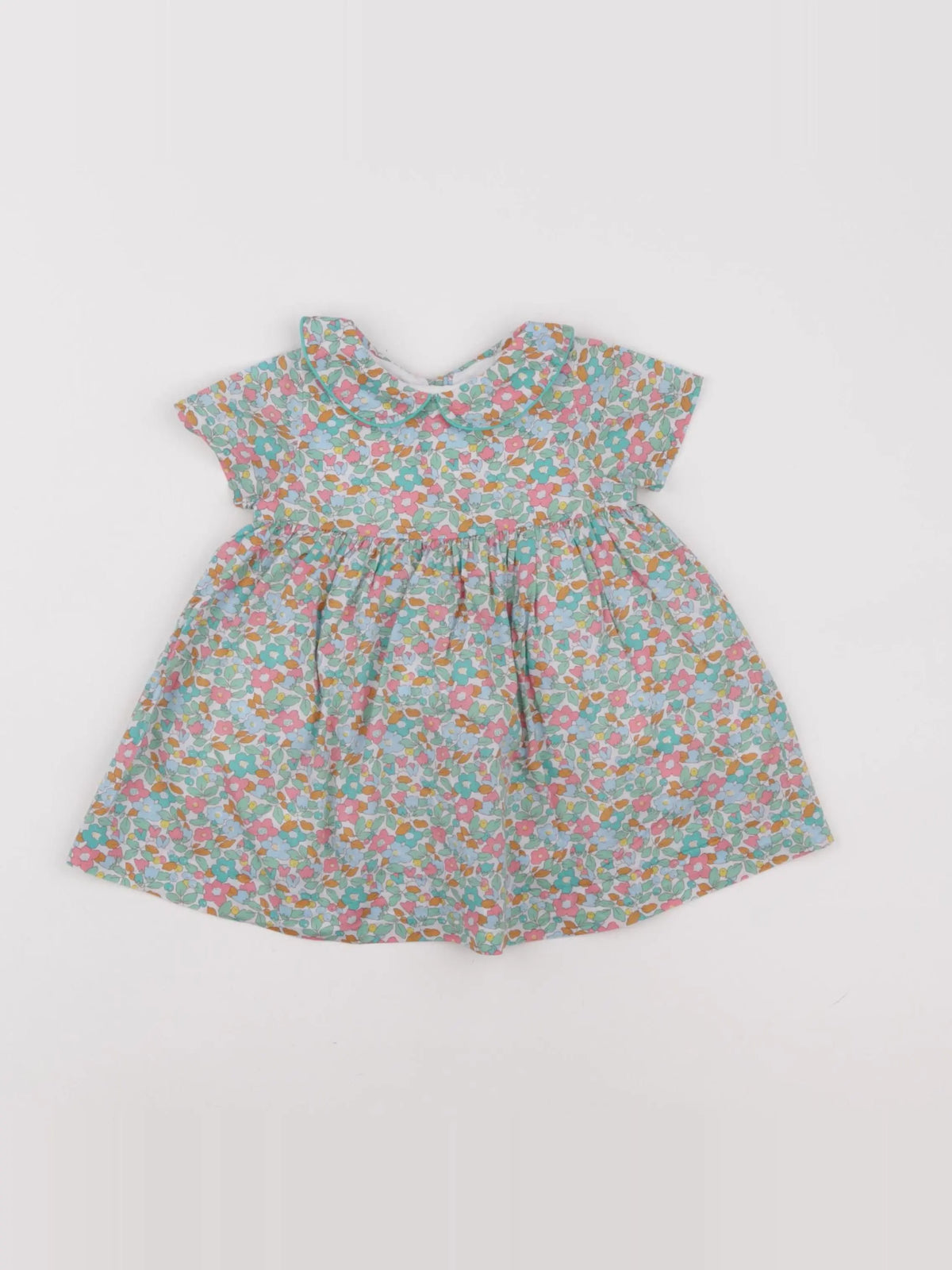Jacadi - robe liberty vert - 6 mois