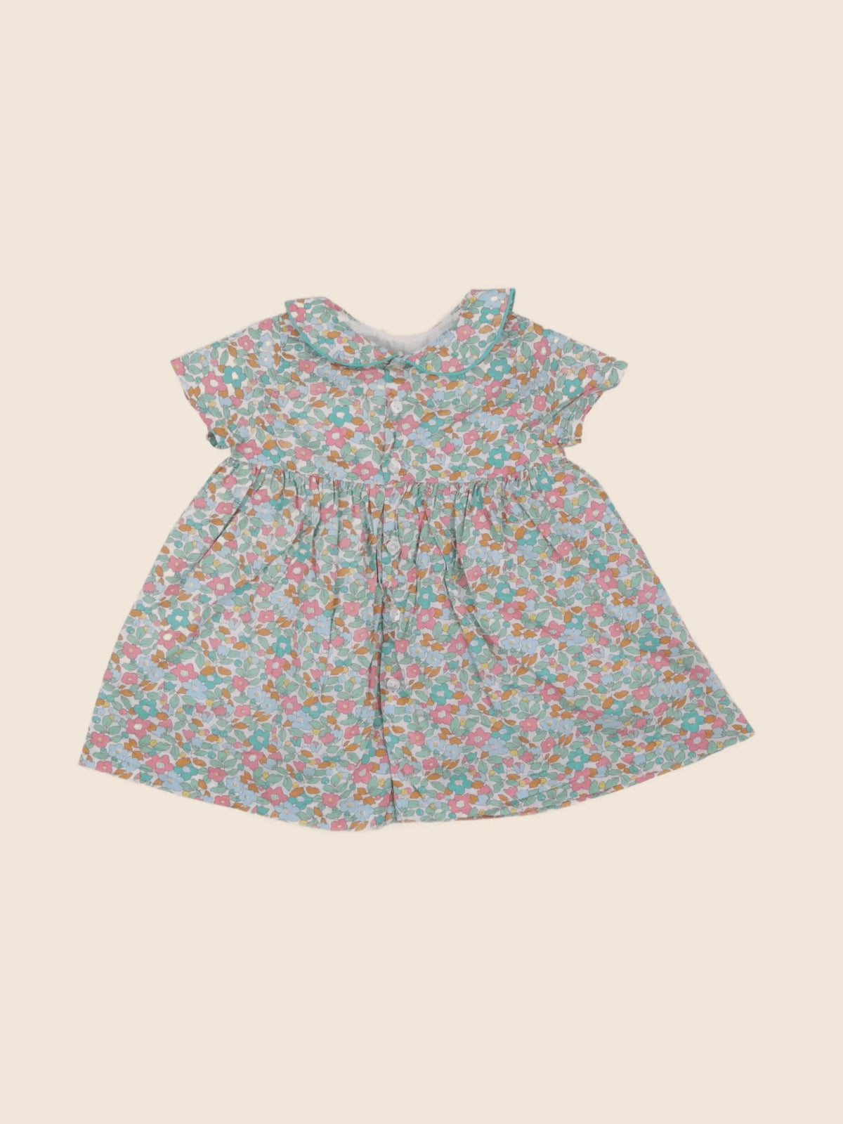 Jacadi - robe liberty vert - 6 mois
