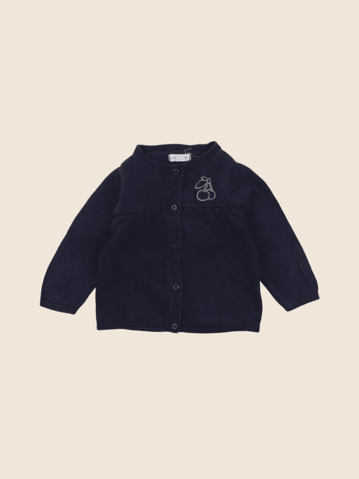 Vertbaudet - gilet bleu - 6 mois