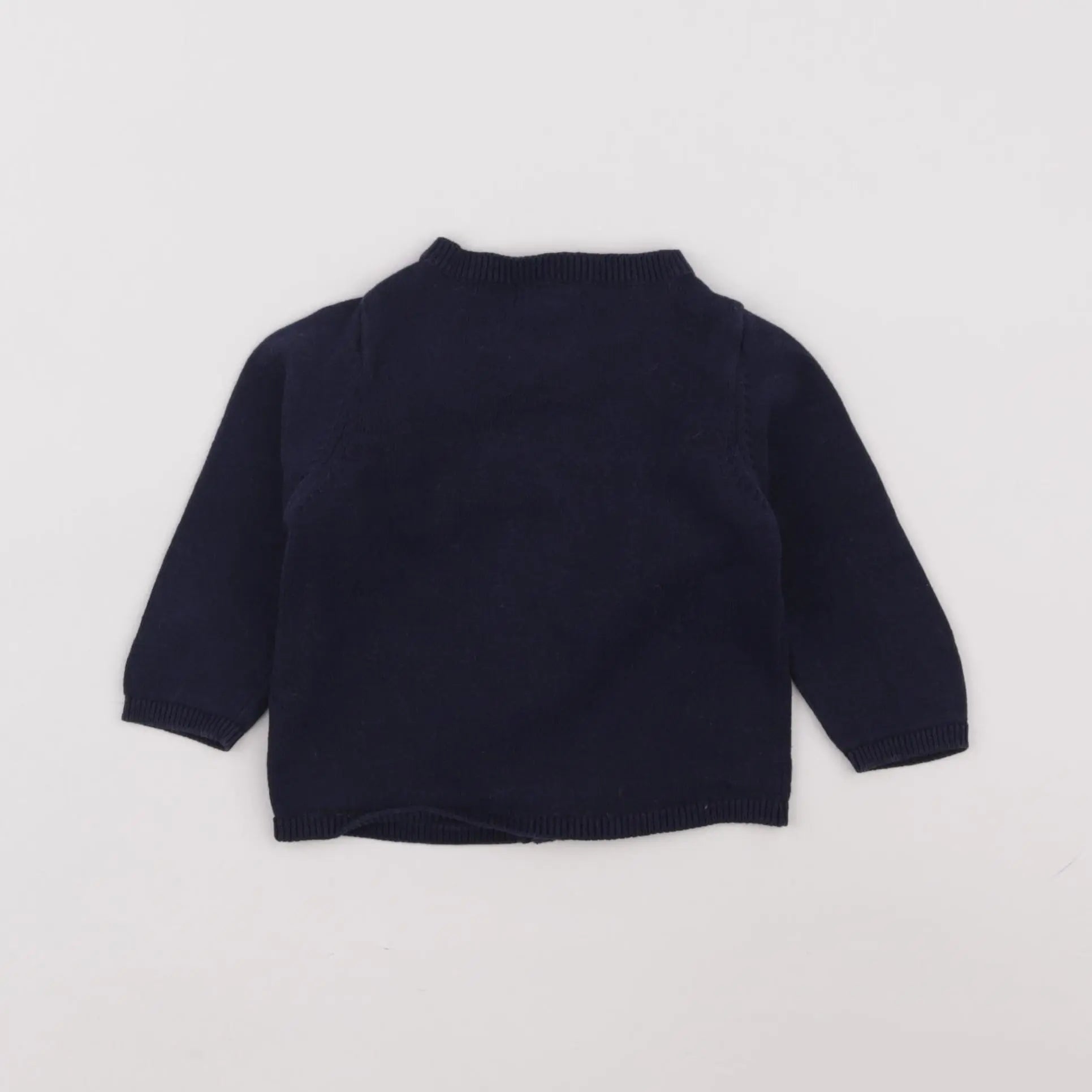 Vertbaudet - gilet bleu - 6 mois