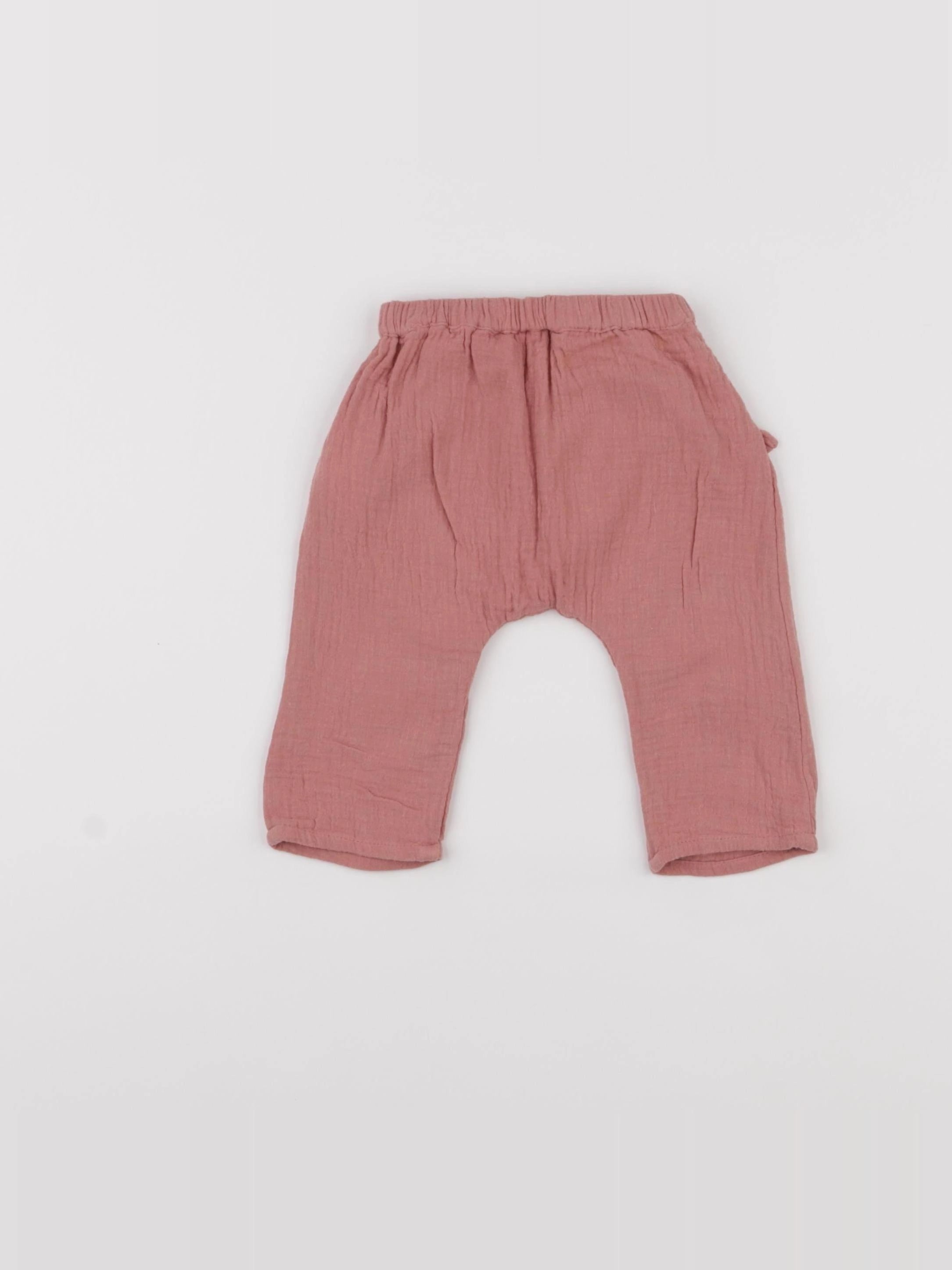 Boutchou - sarouel rose - 3 mois