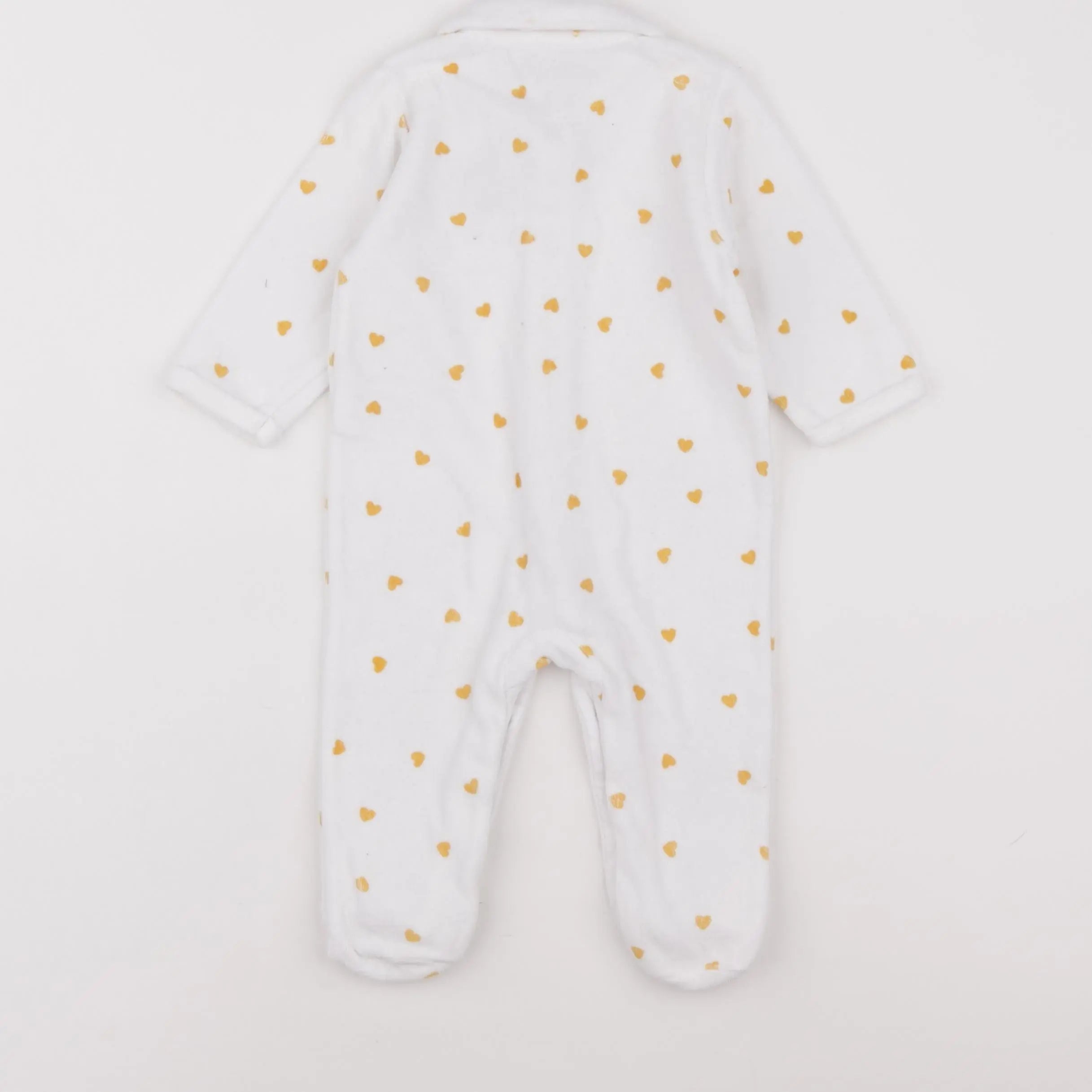 Vertbaudet - pyjama velours blanc - 6 mois