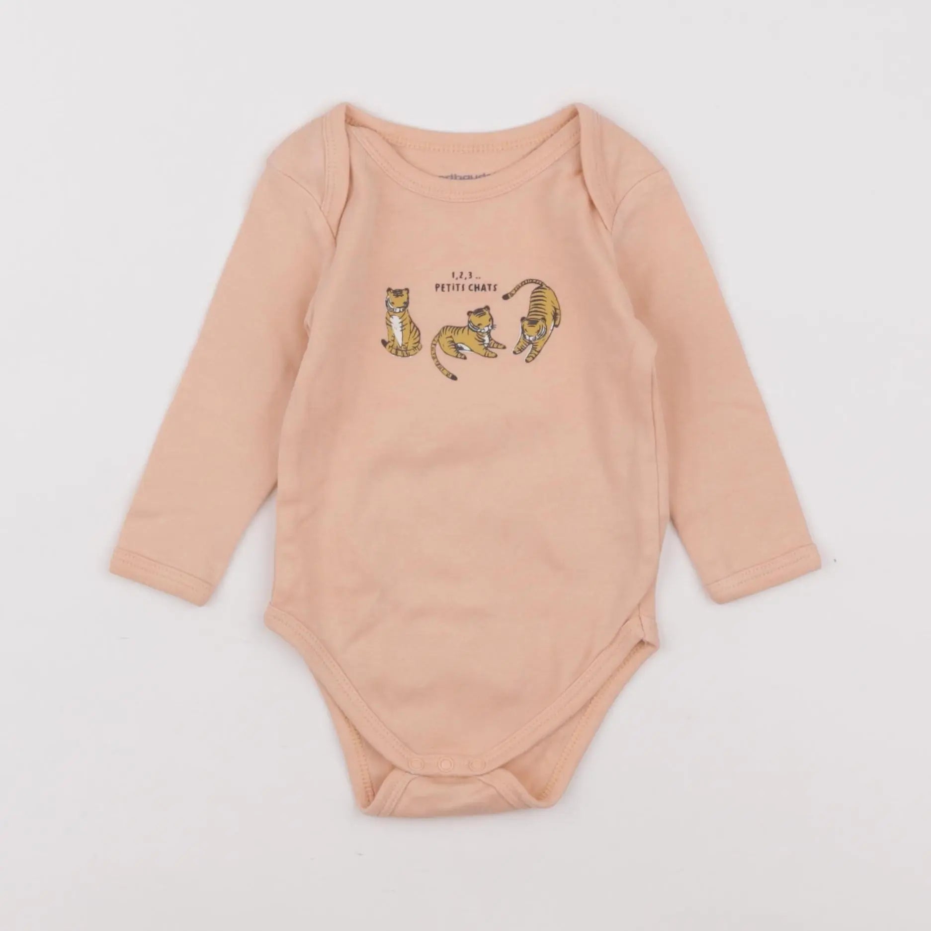 Vertbaudet - body orange - 6 mois