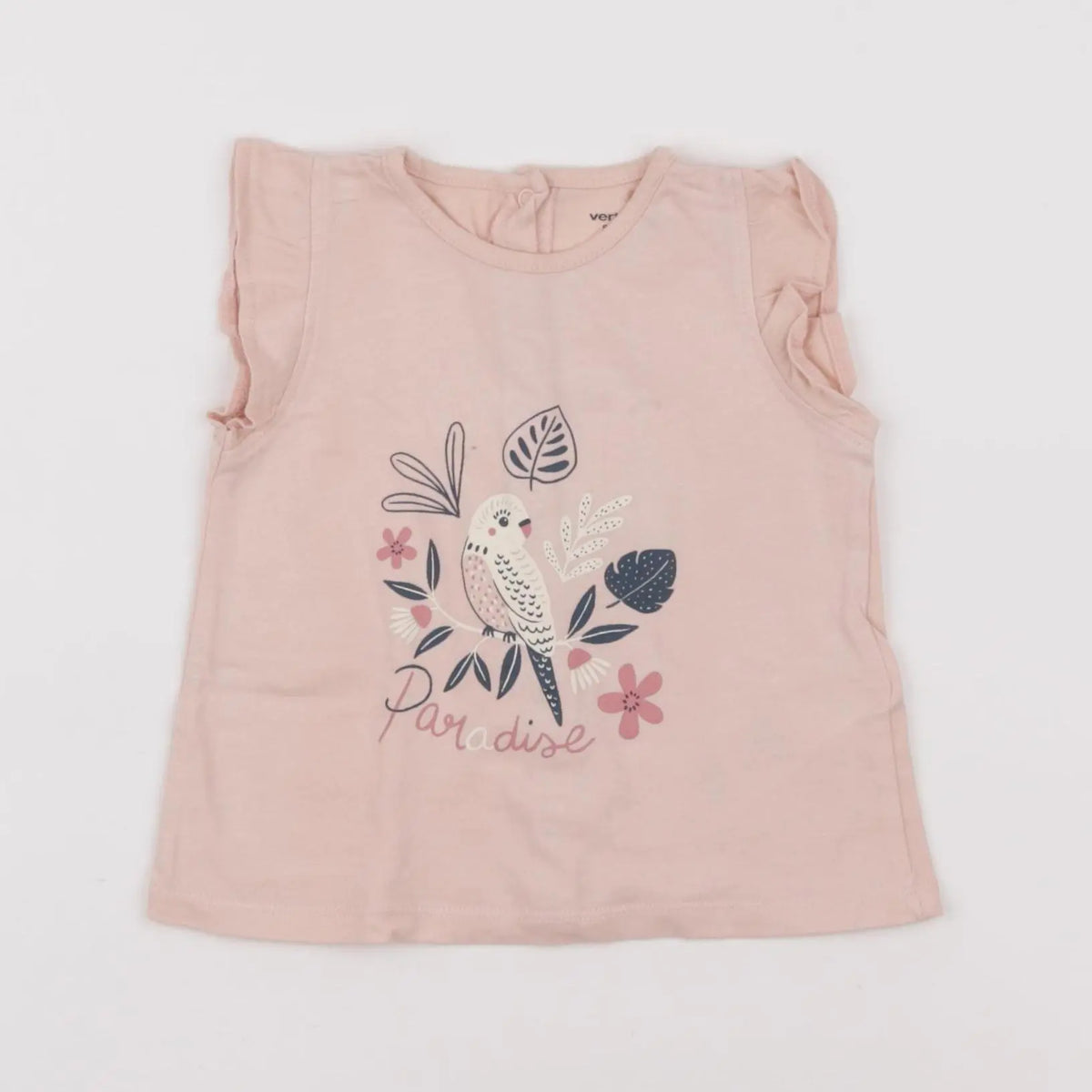 Vertbaudet - tee-shirt rose - 9 mois