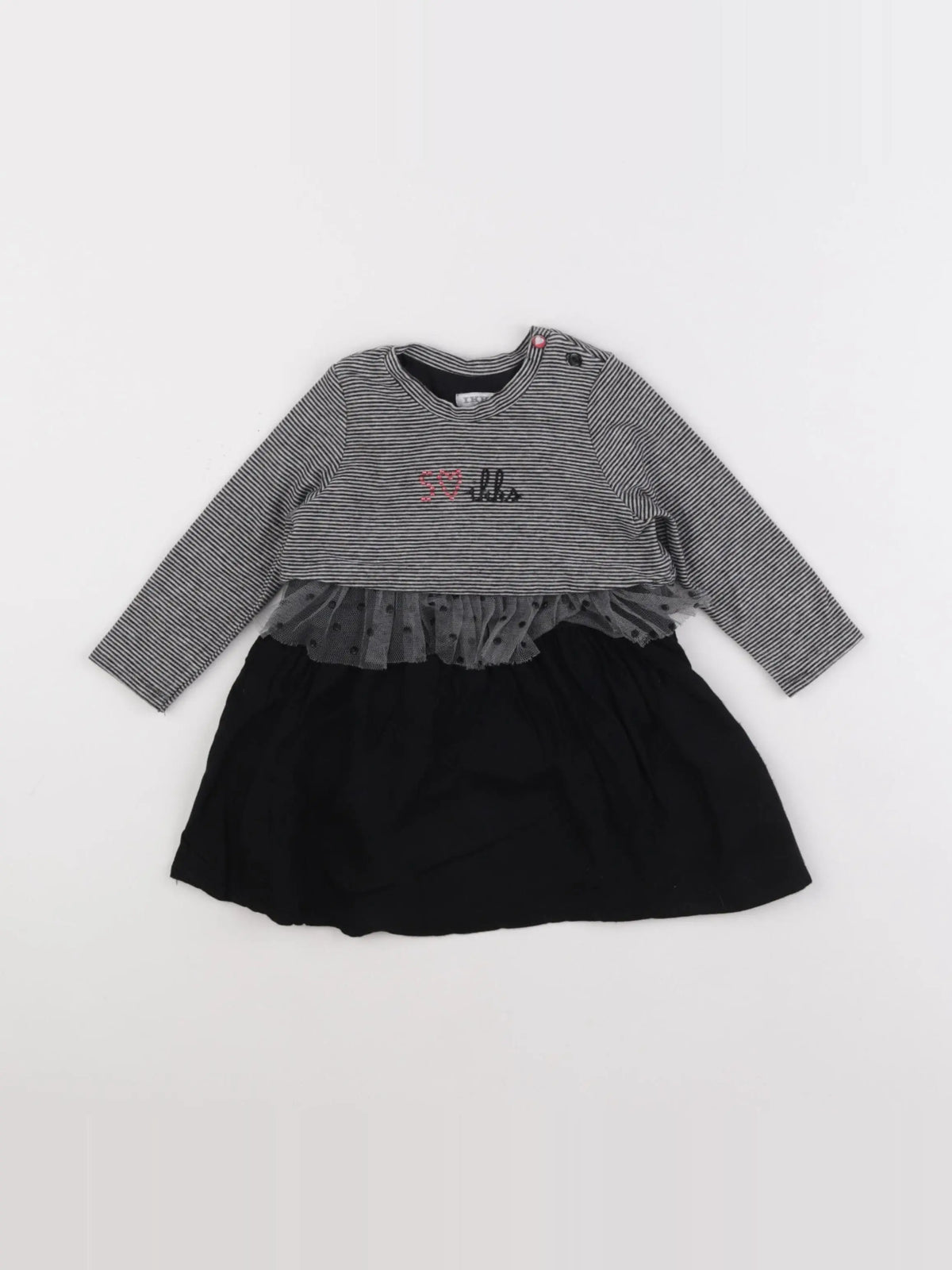 IKKS - robe noir - 12 mois