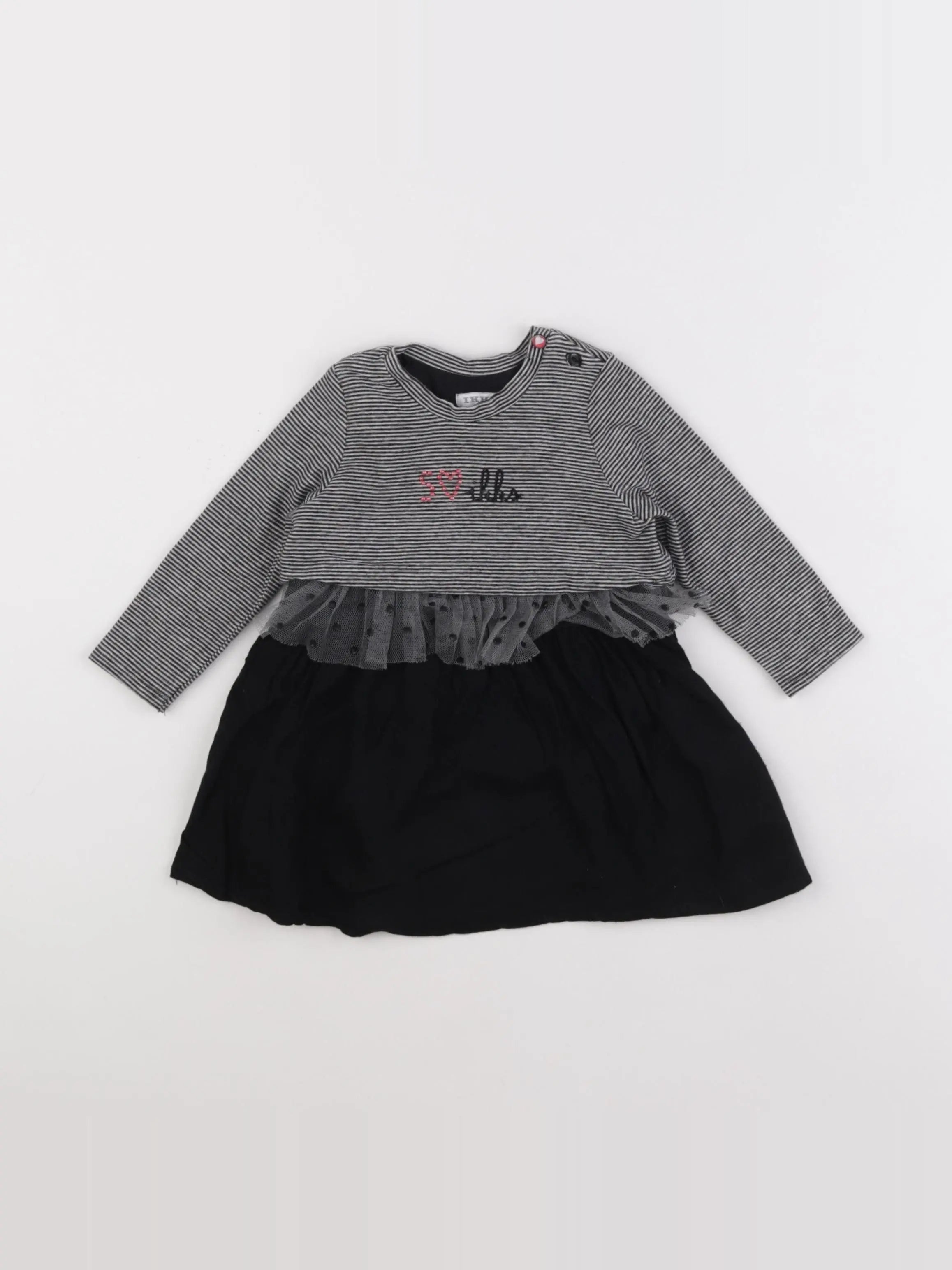 IKKS - robe noir - 12 mois