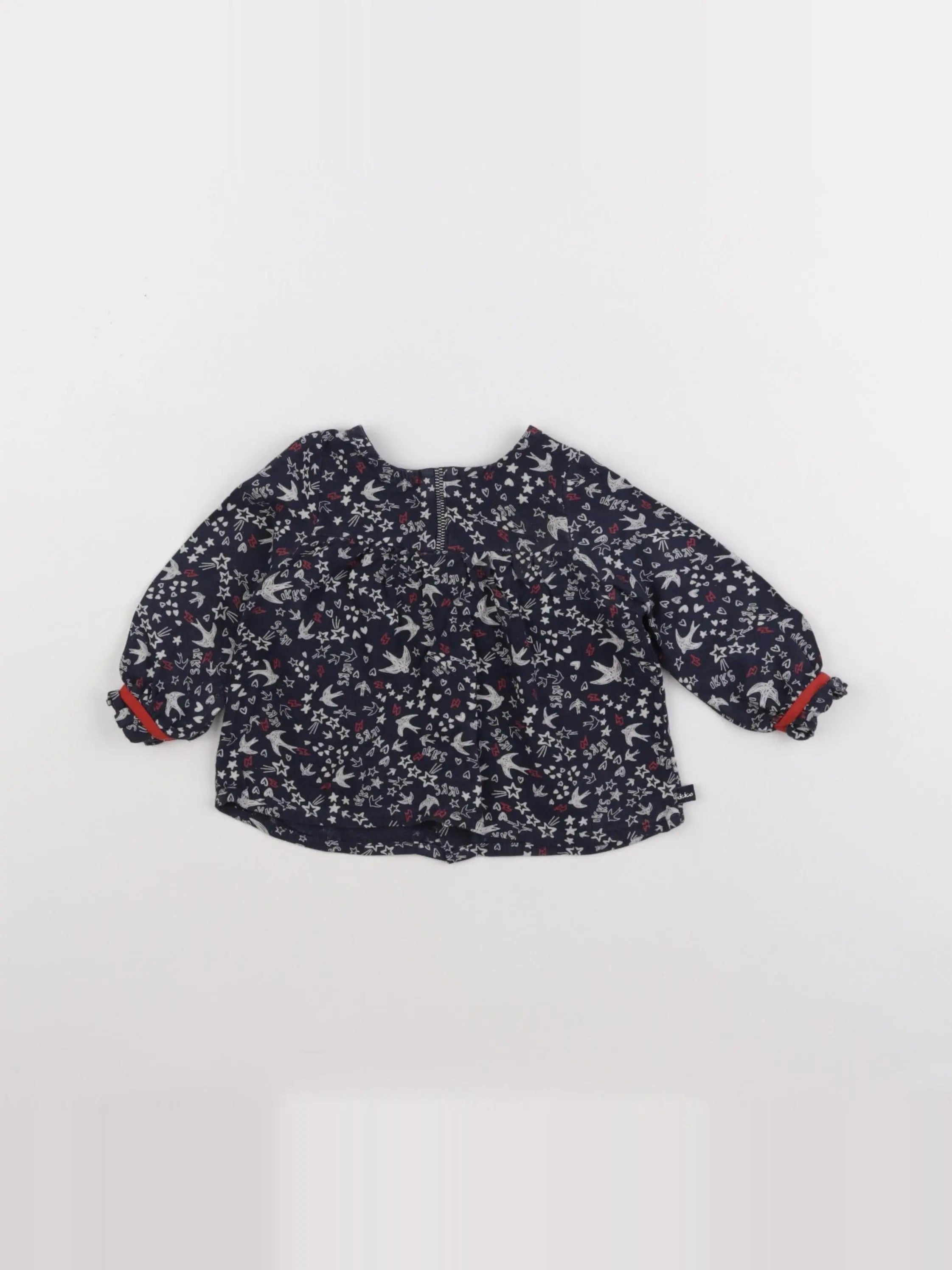 IKKS - blouse bleu - 6 mois
