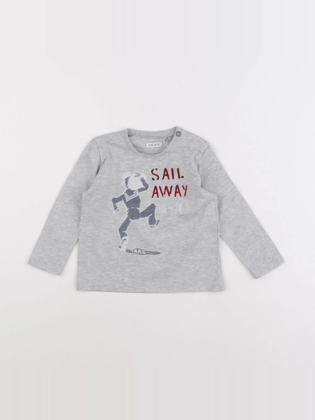 IKKS - tee-shirt gris - 18 mois