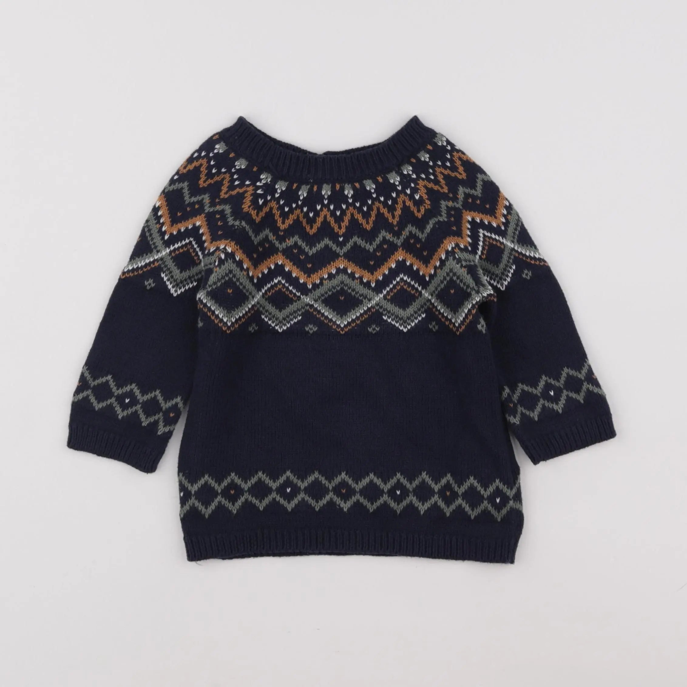 Vertbaudet - robe multicolore - 12 mois