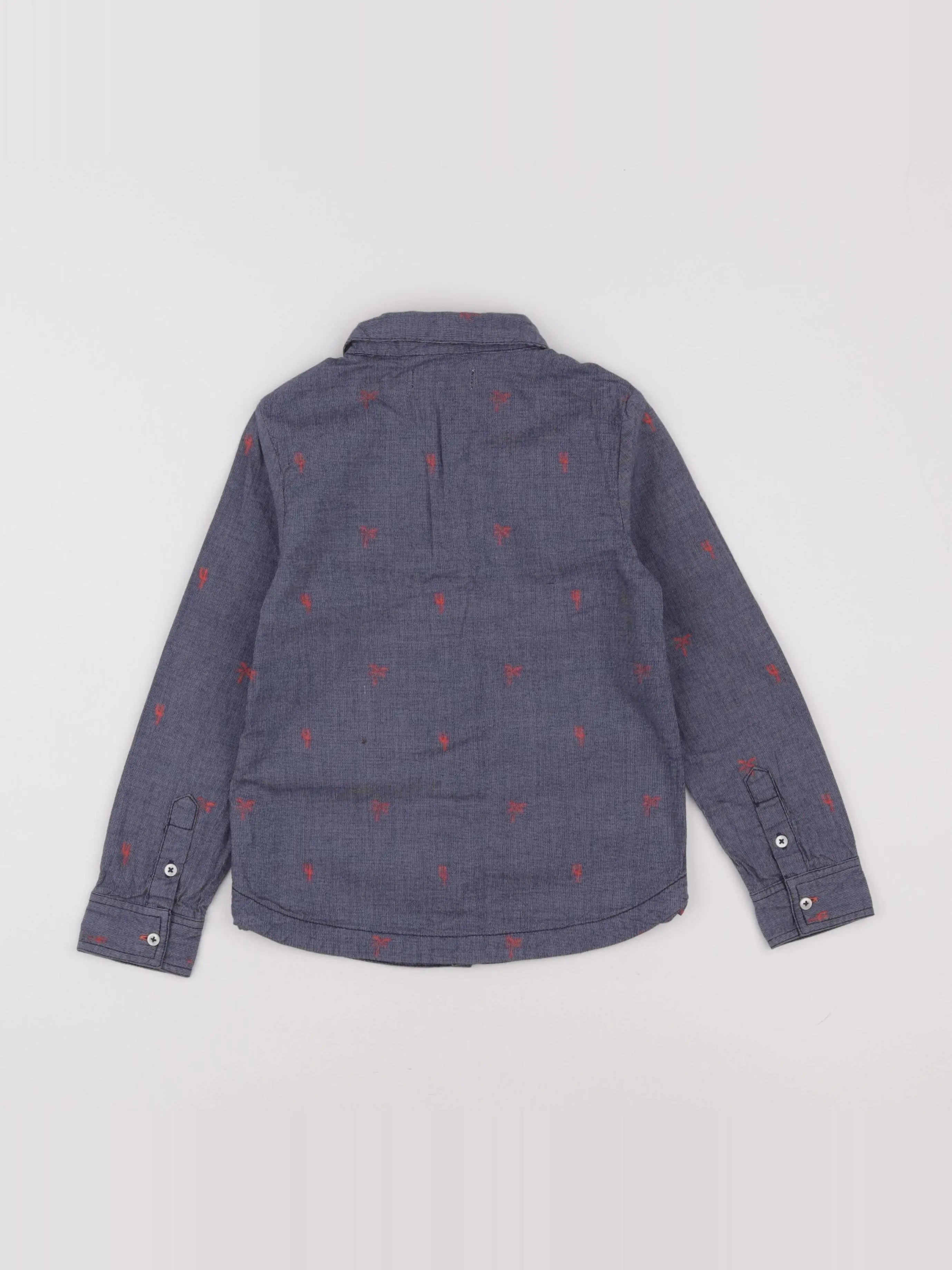 Galeries Lafayette - chemise bleu - 6 ans