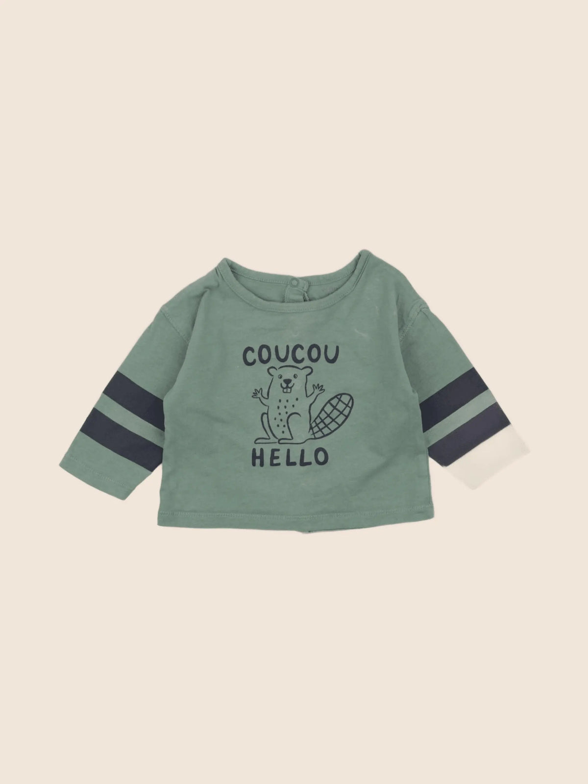 Vertbaudet - tee-shirt vert - 3 mois