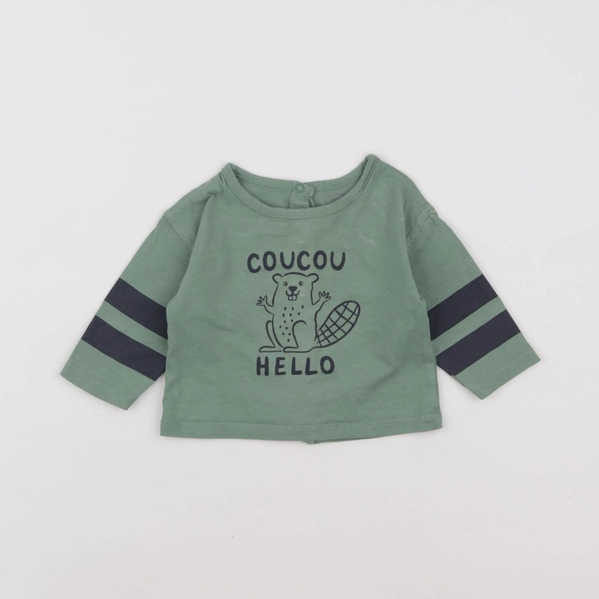 Vertbaudet - tee-shirt vert - 3 mois