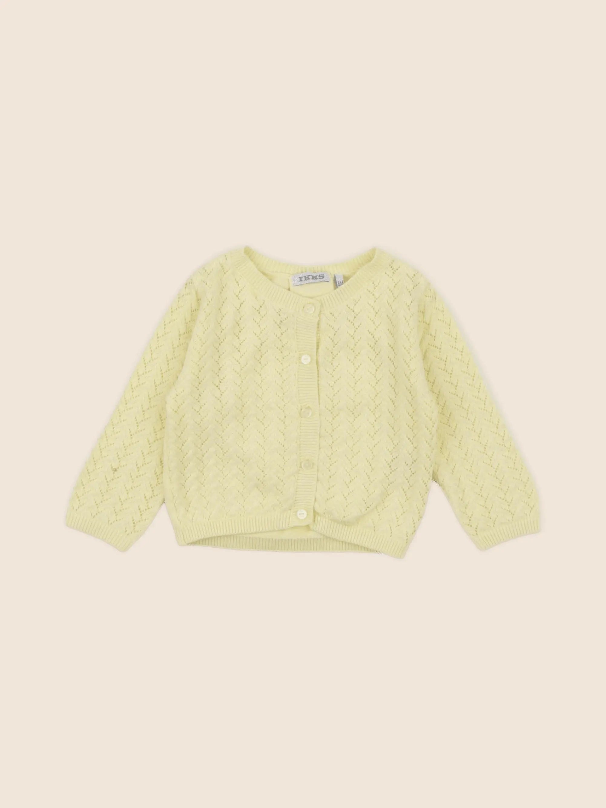 IKKS - gilet jaune - 6 mois