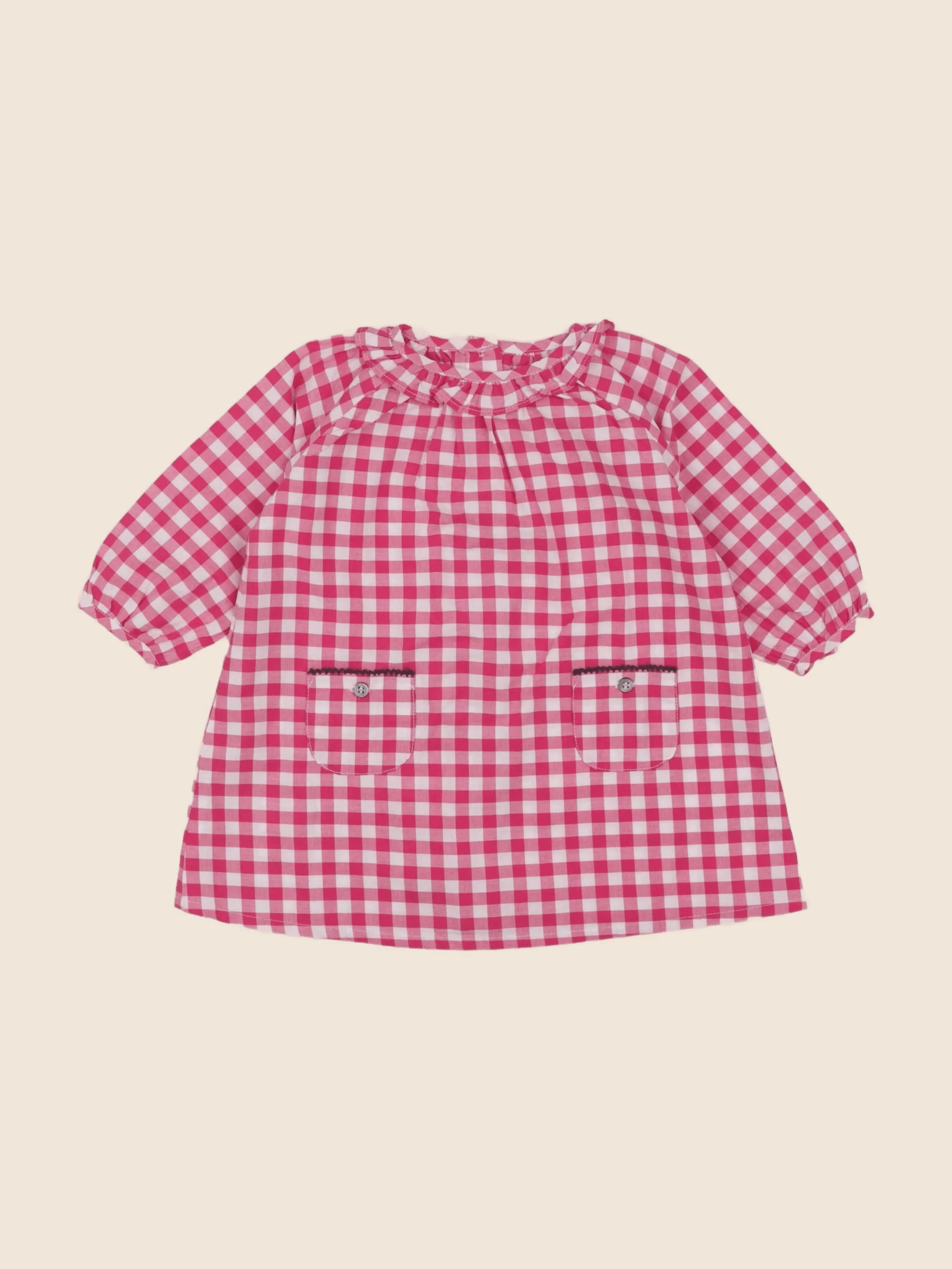 Petit Bateau - robe rose - 12 mois