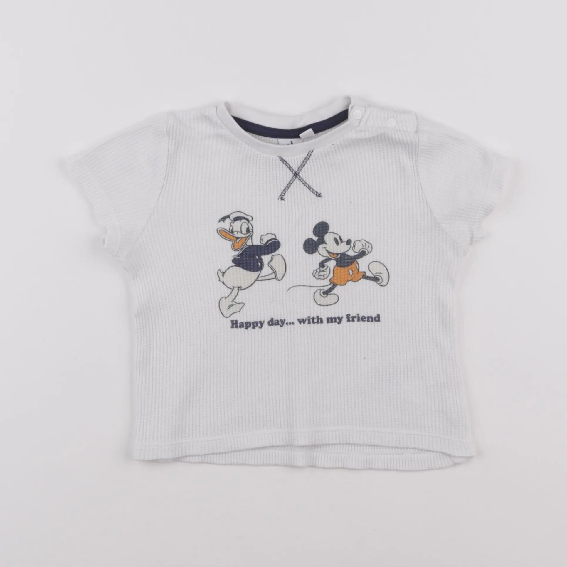 Vertbaudet - tee-shirt blanc - 12 mois