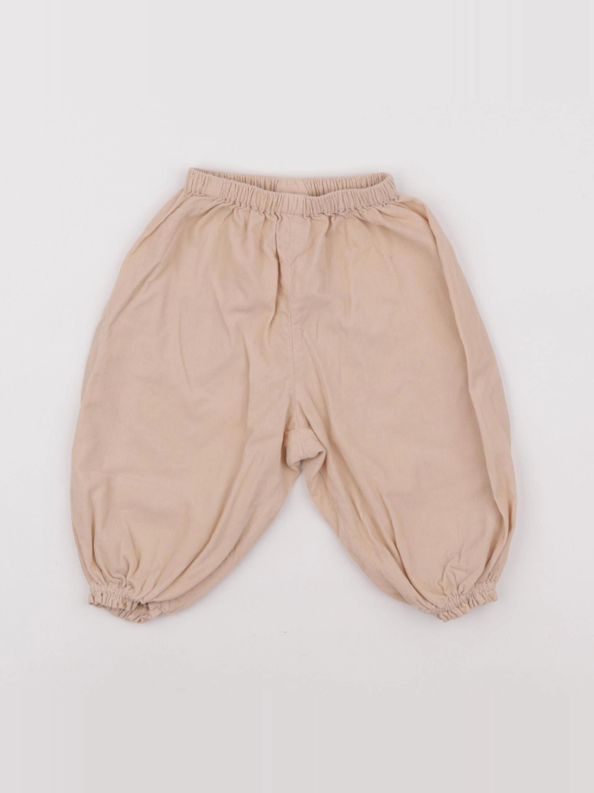 Bonton - sarouel beige - 12 mois