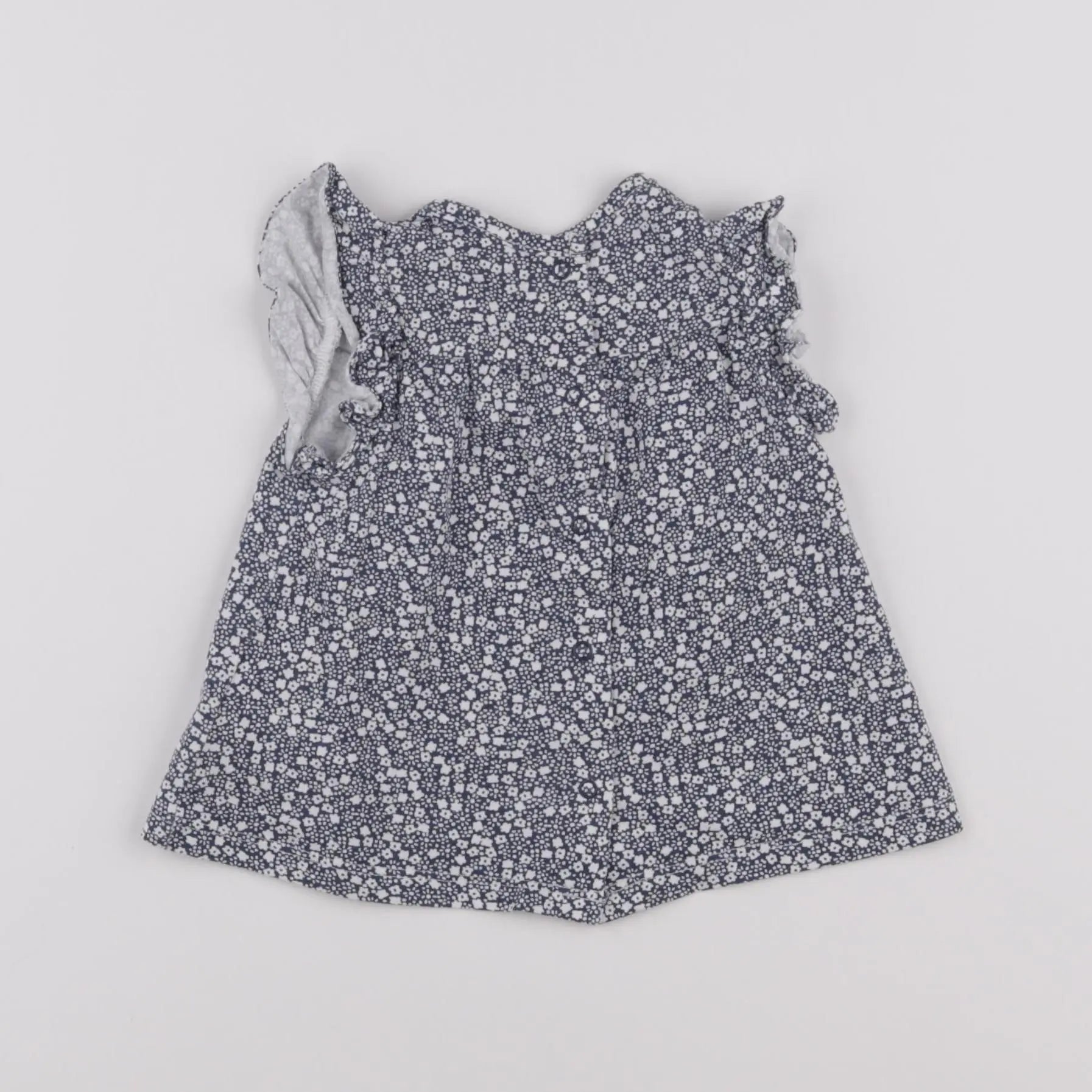 Vertbaudet - tee-shirt bleu - 12 mois