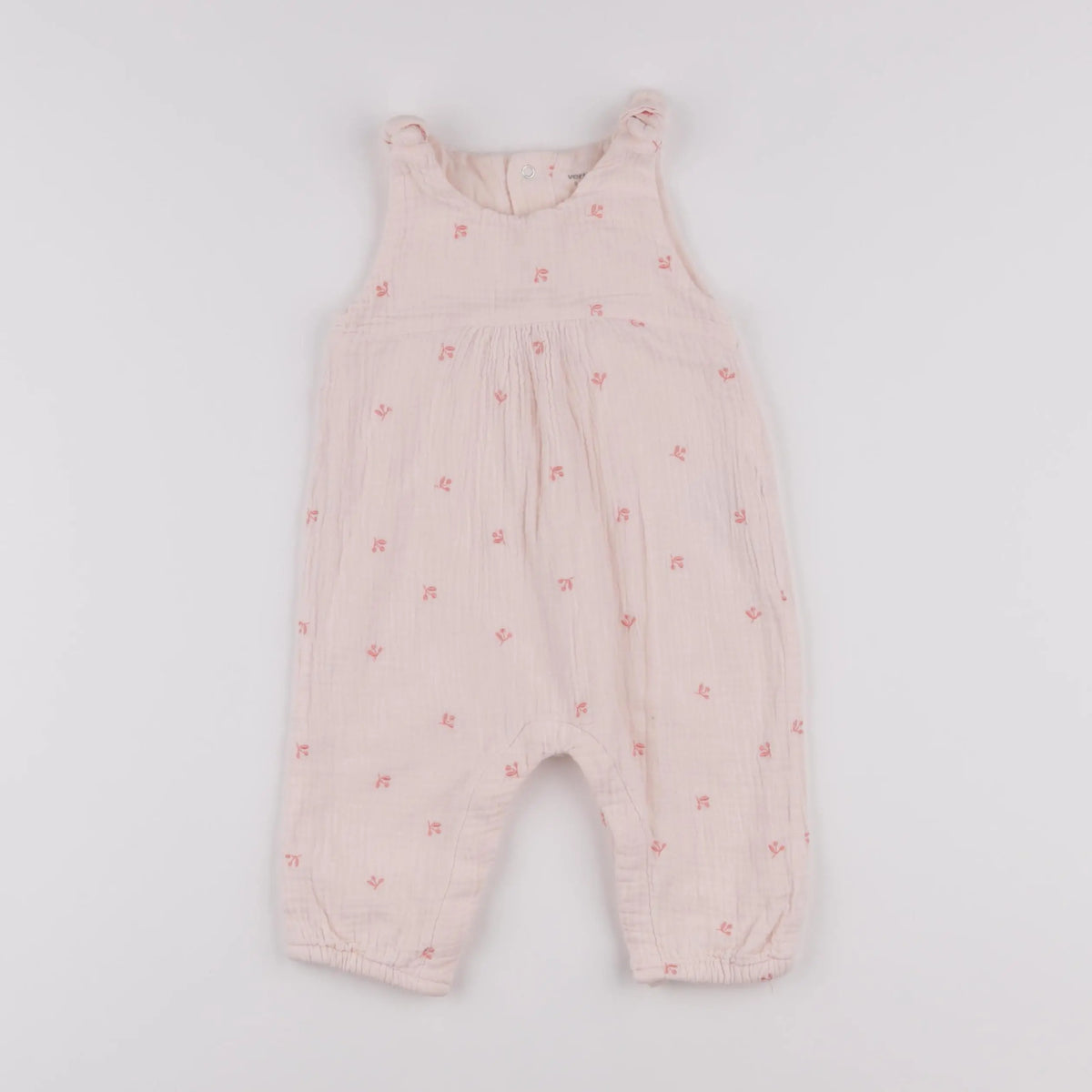Vertbaudet - combinaison rose - 9 mois