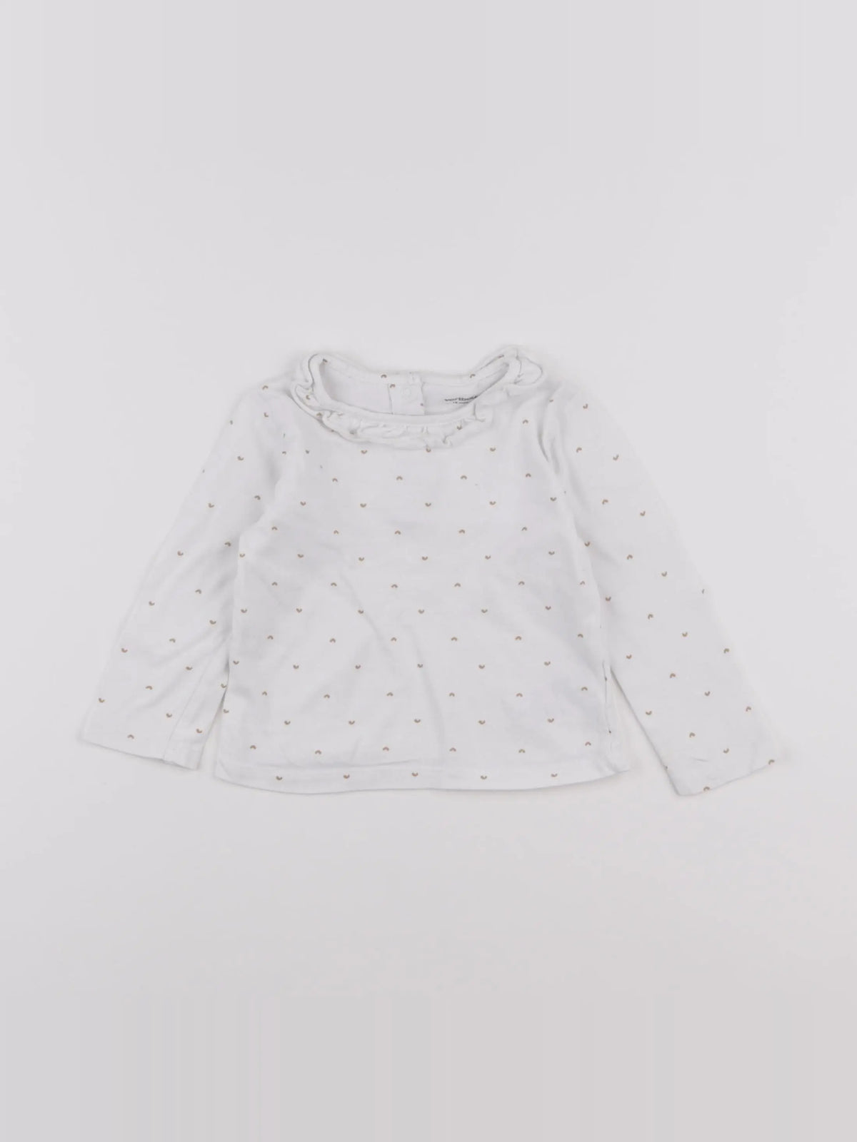Vertbaudet - tee-shirt blanc - 18 mois