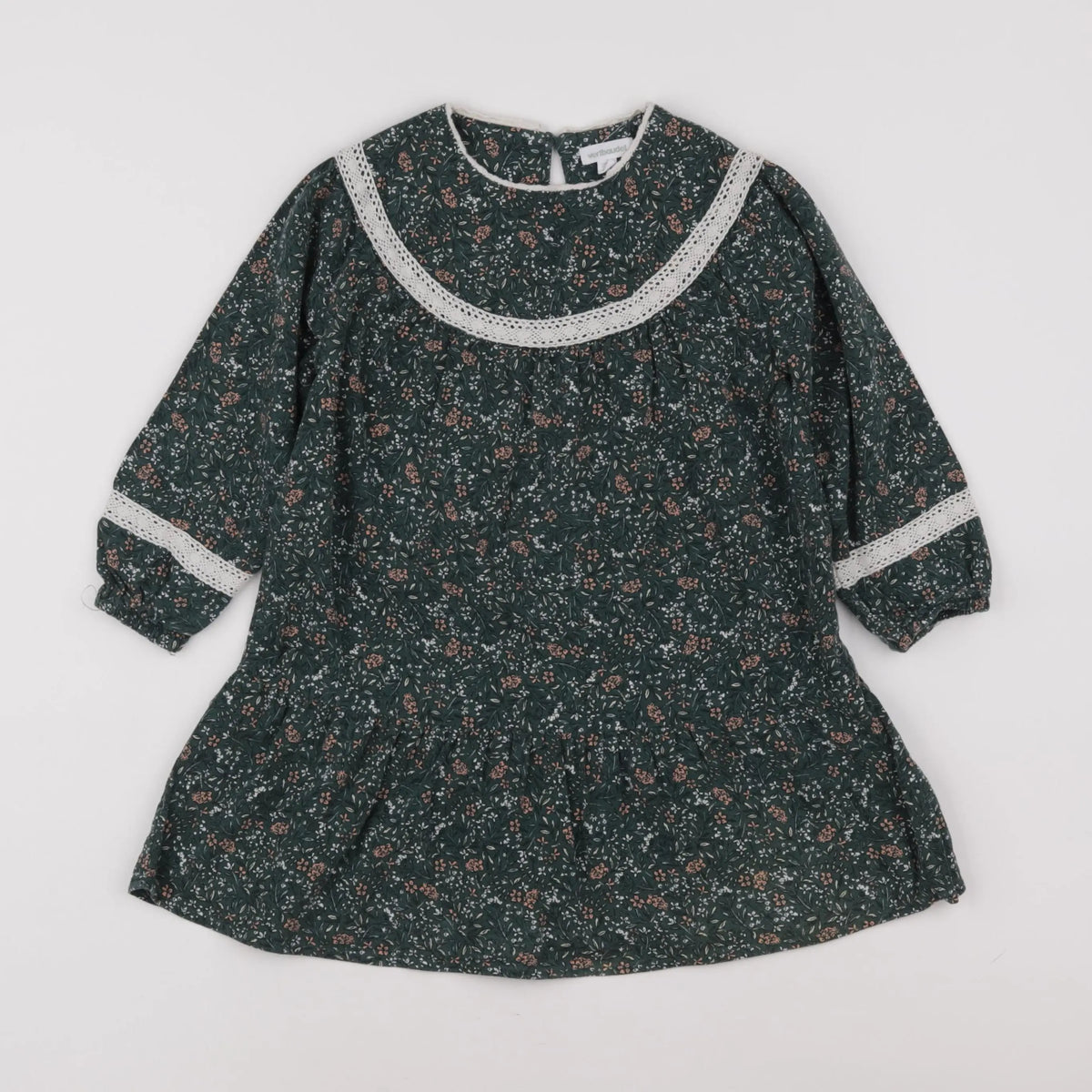 Vertbaudet - robe vert - 4 ans