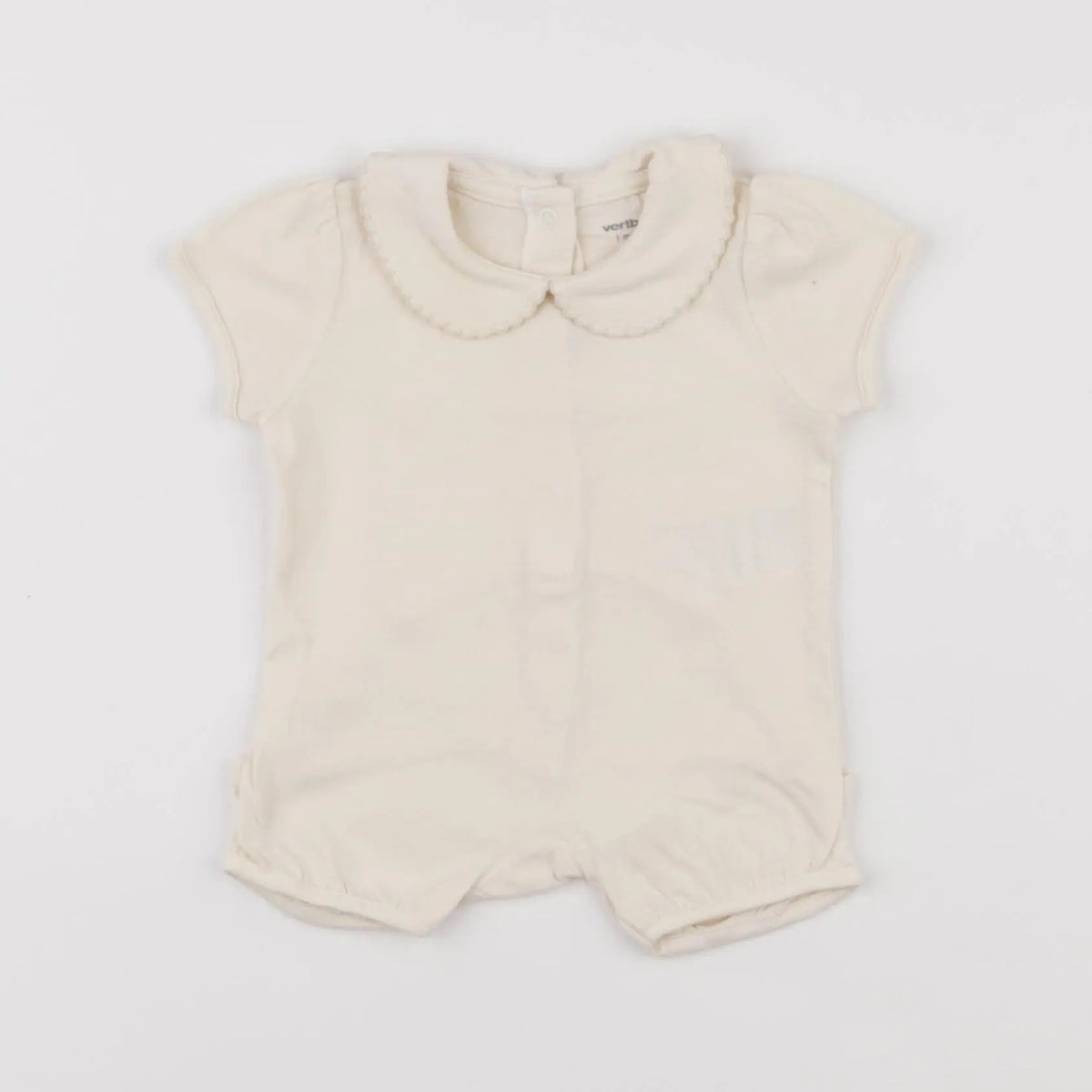 Vertbaudet - combinaison beige - 1 mois