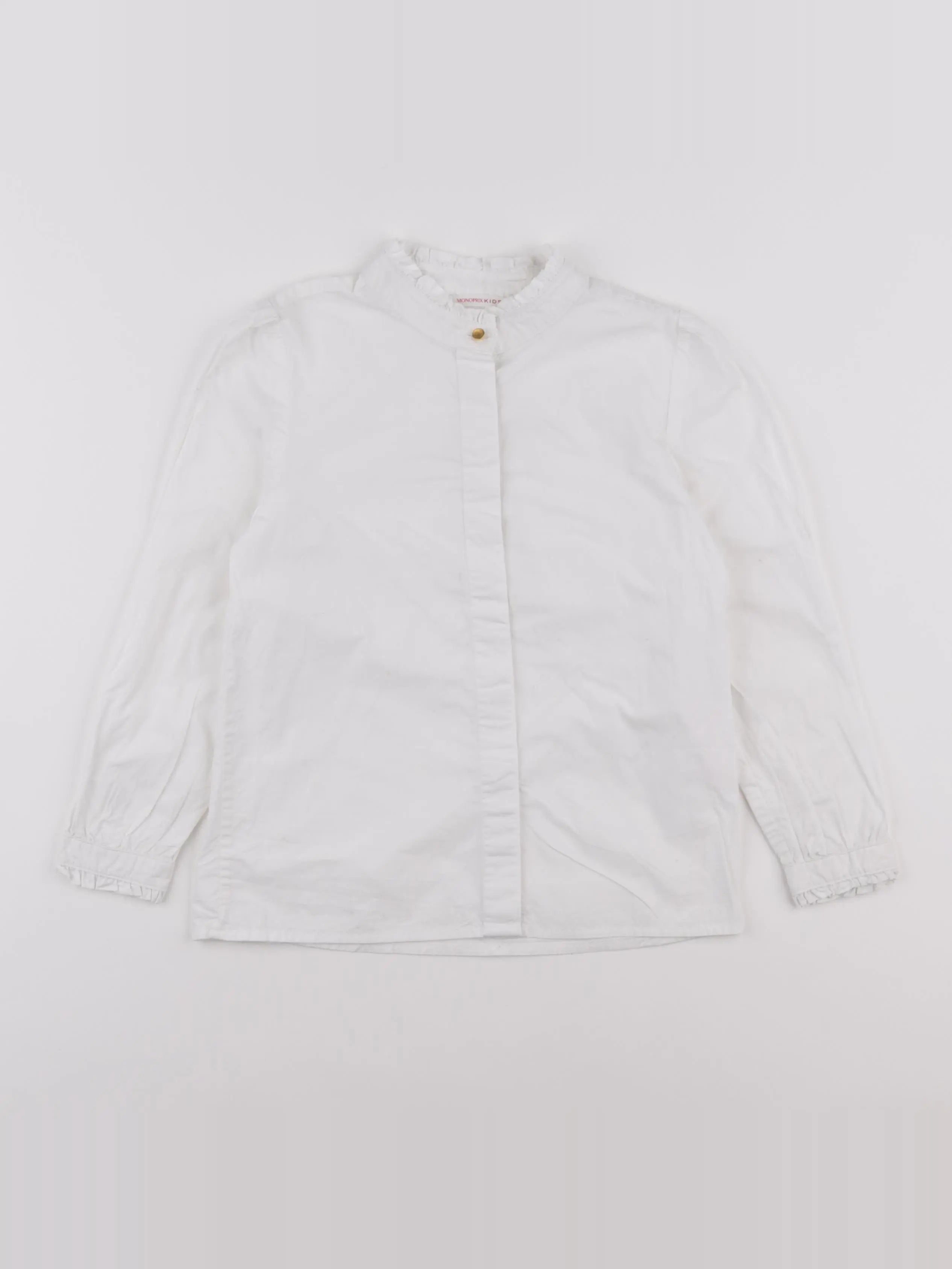Monoprix - blouse blanc - 8 ans