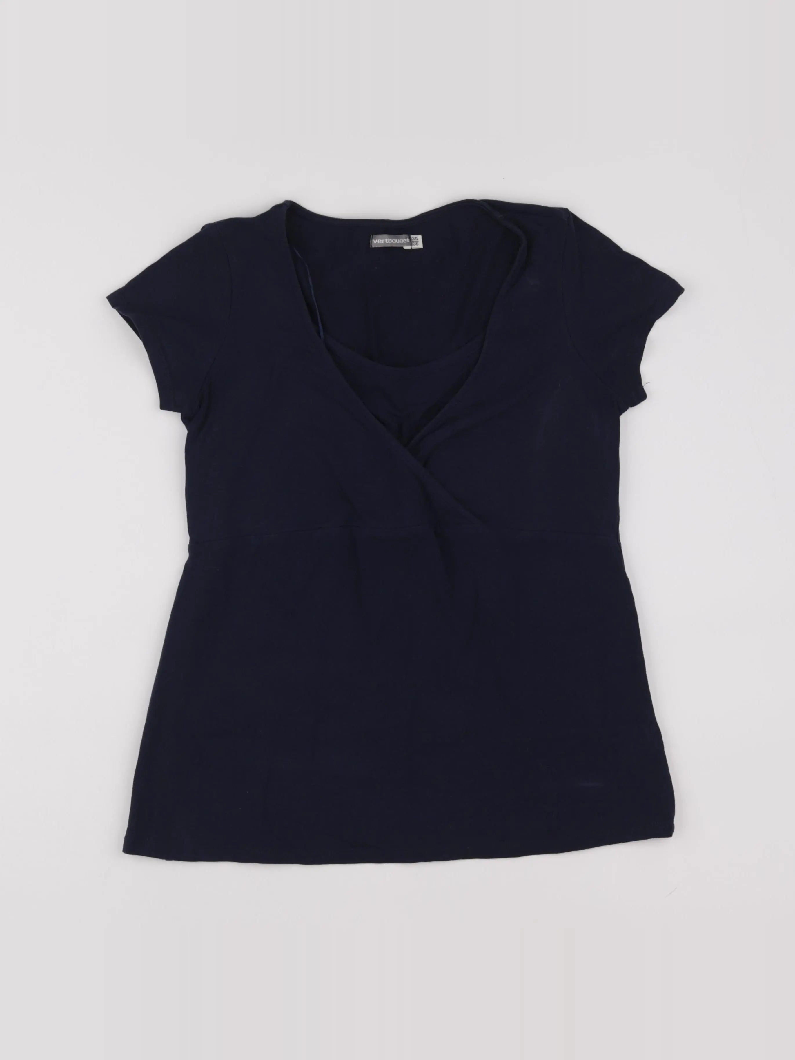 Vertbaudet - tee-shirt grossesse bleu - 34 à 36